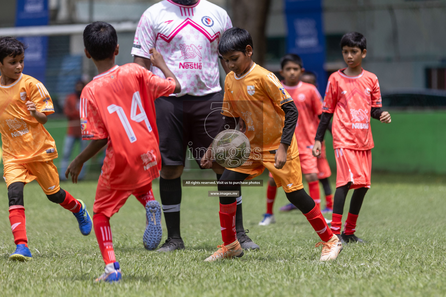 Day 1 of Nestle kids football fiesta, held in Henveyru Football Stadium, Male', Maldives on Wednesday, 11th October 2023 Photos: Shut Abdul Sattar/ Images.mv