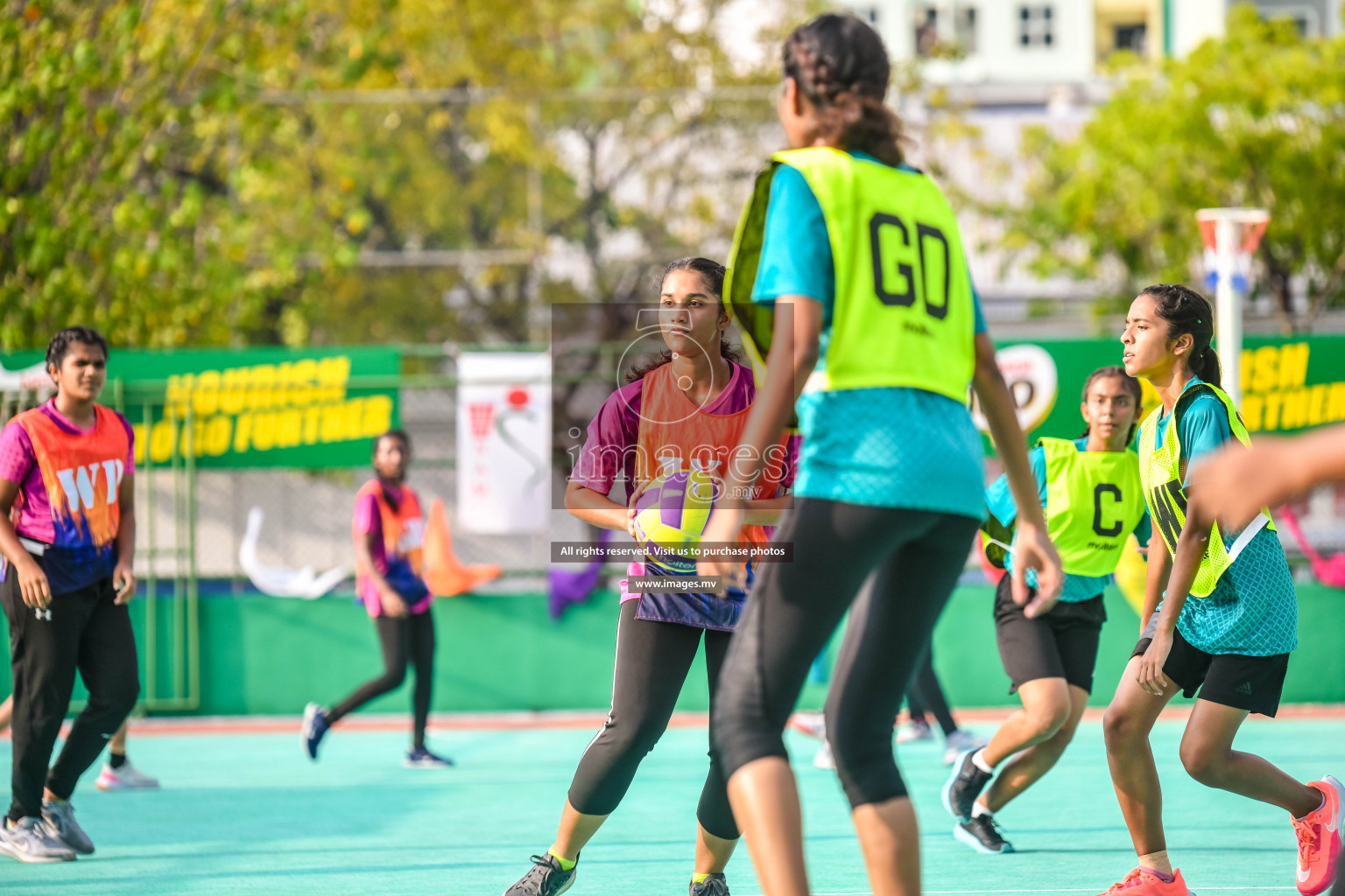 Day 6 of Junior Netball Championship 2022 on 10th March 2022 held in Male', Maldives. Photos by Nausham Waheed