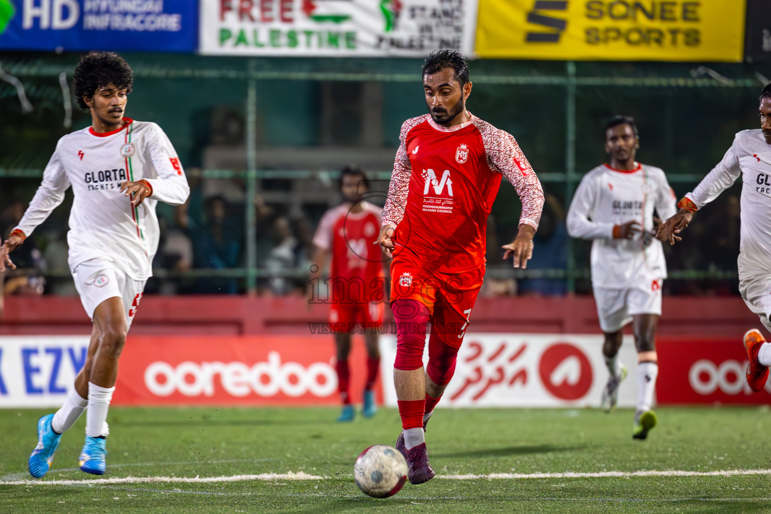 L Isdhoo vs L Maavah in Day 24 of Golden Futsal Challenge 2024 was held on Wednesday , 7th February 2024 in Hulhumale', Maldives
Photos: Ismail Thoriq / images.mv