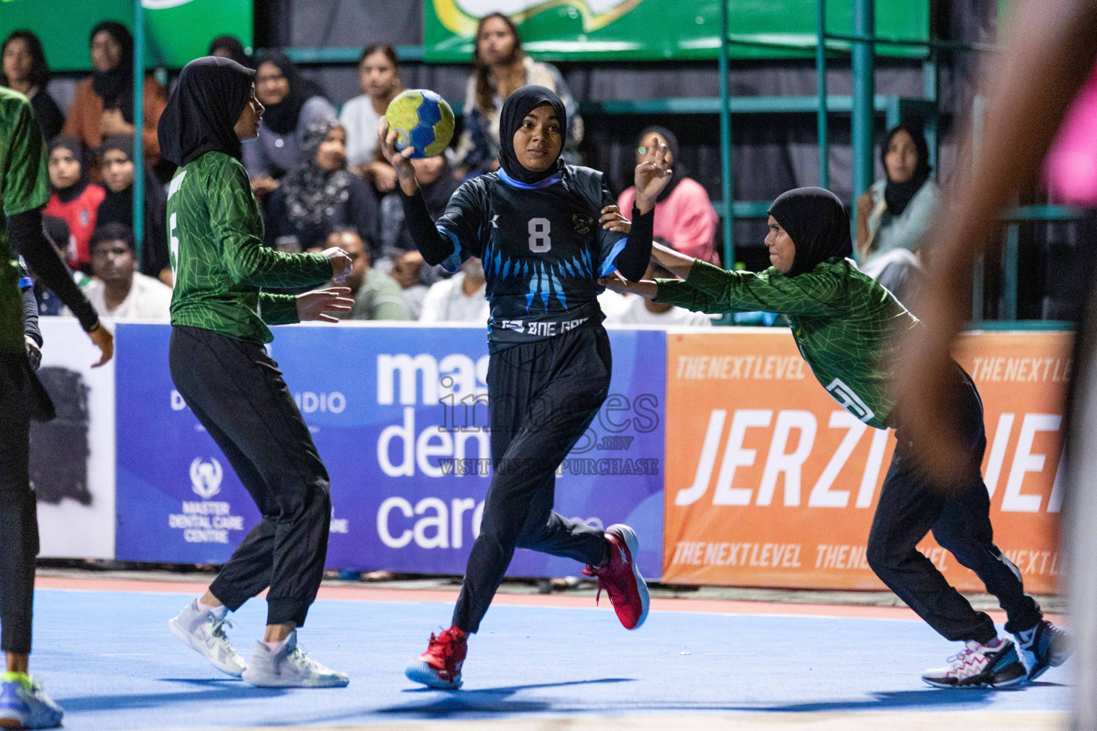 Day 20 of 10th National Handball Tournament 2023, held in Handball ground, Male', Maldives on Wednesday, 20th December 2023 Photos: Nausham Waheed/ Images.mv