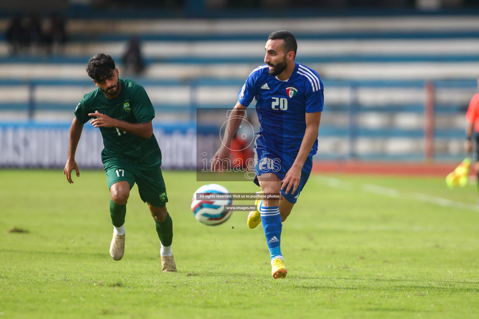 Pakistan vs Kuwait in SAFF Championship 2023 held in Sree Kanteerava Stadium, Bengaluru, India, on Saturday, 24th June 2023. Photos: Nausham Waheed, Hassan Simah / images.mv