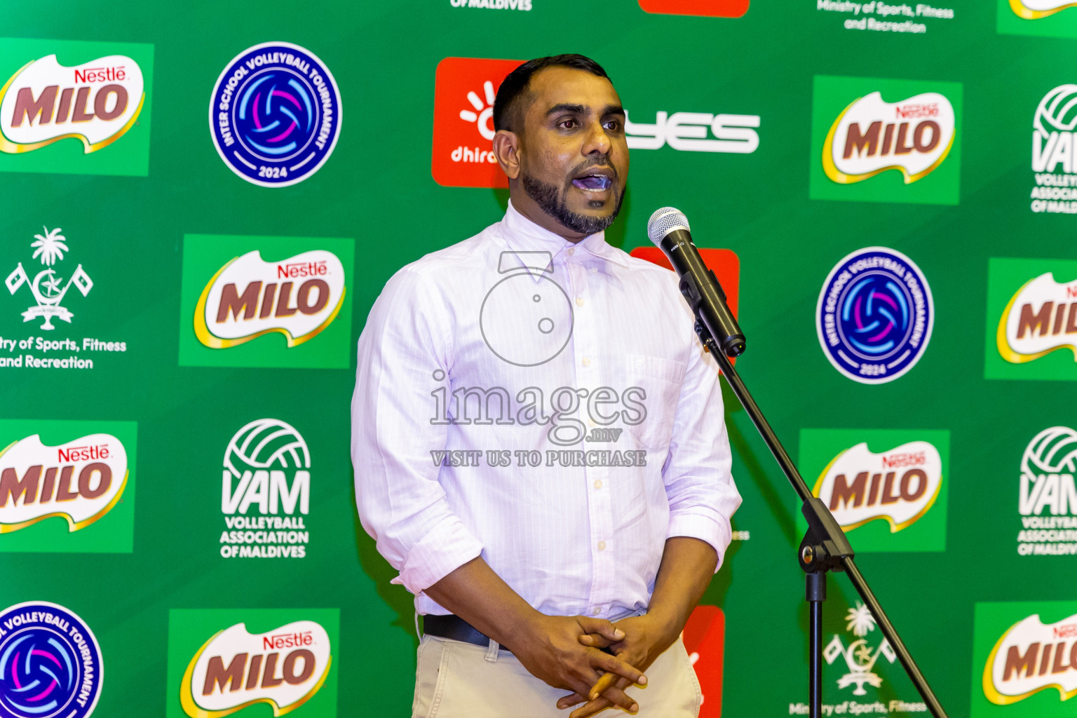 Finals of Interschool Volleyball Tournament 2024 was held in Social Center at Male', Maldives on Friday, 6th December 2024. Photos: Nausham Waheed / images.mv