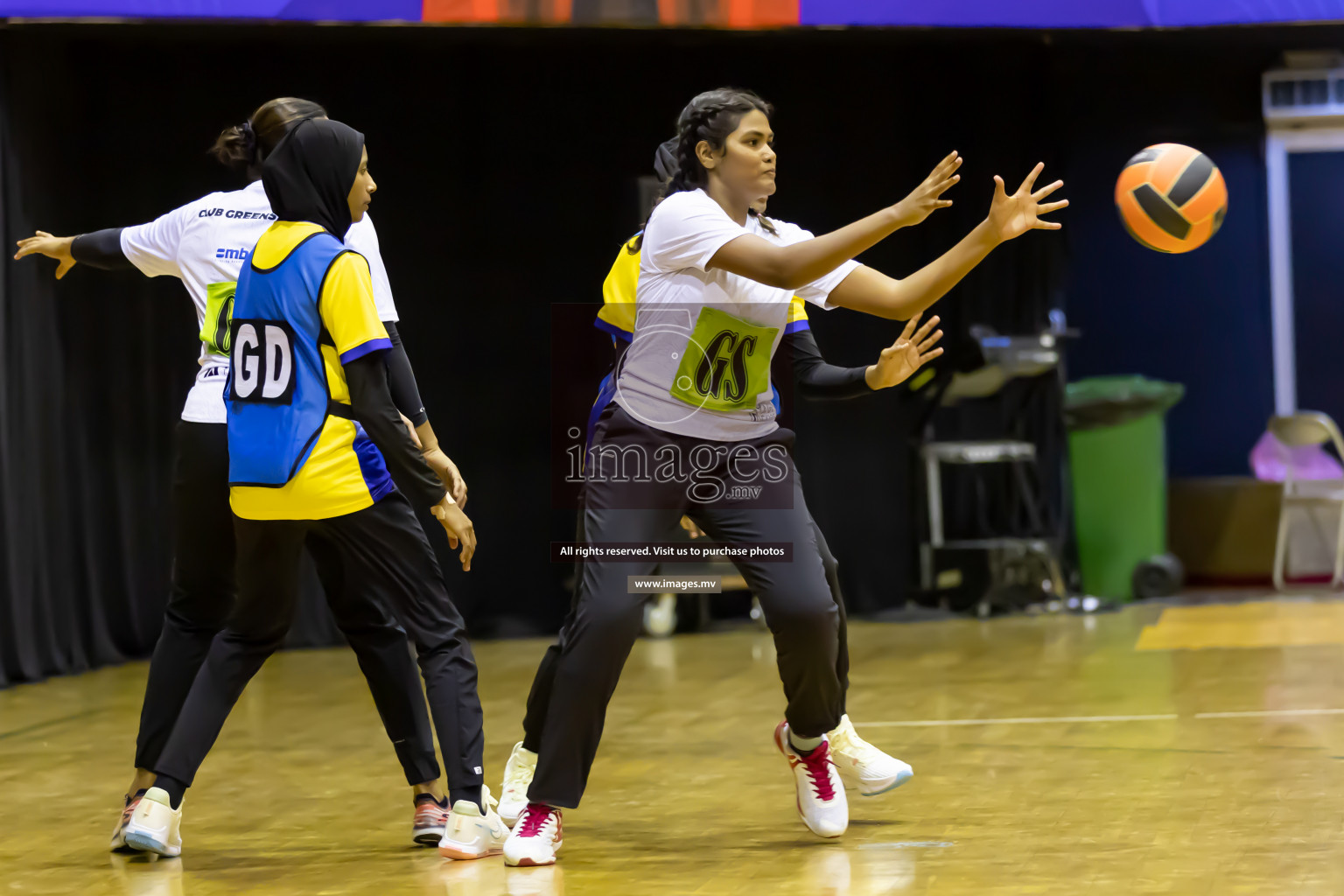 Club Green Streets vs KYRS in the Milo National Netball Tournament 2022 on 21 July 2022, held in Social Center, Male', Maldives. Photographer: Shuu / Images.mv