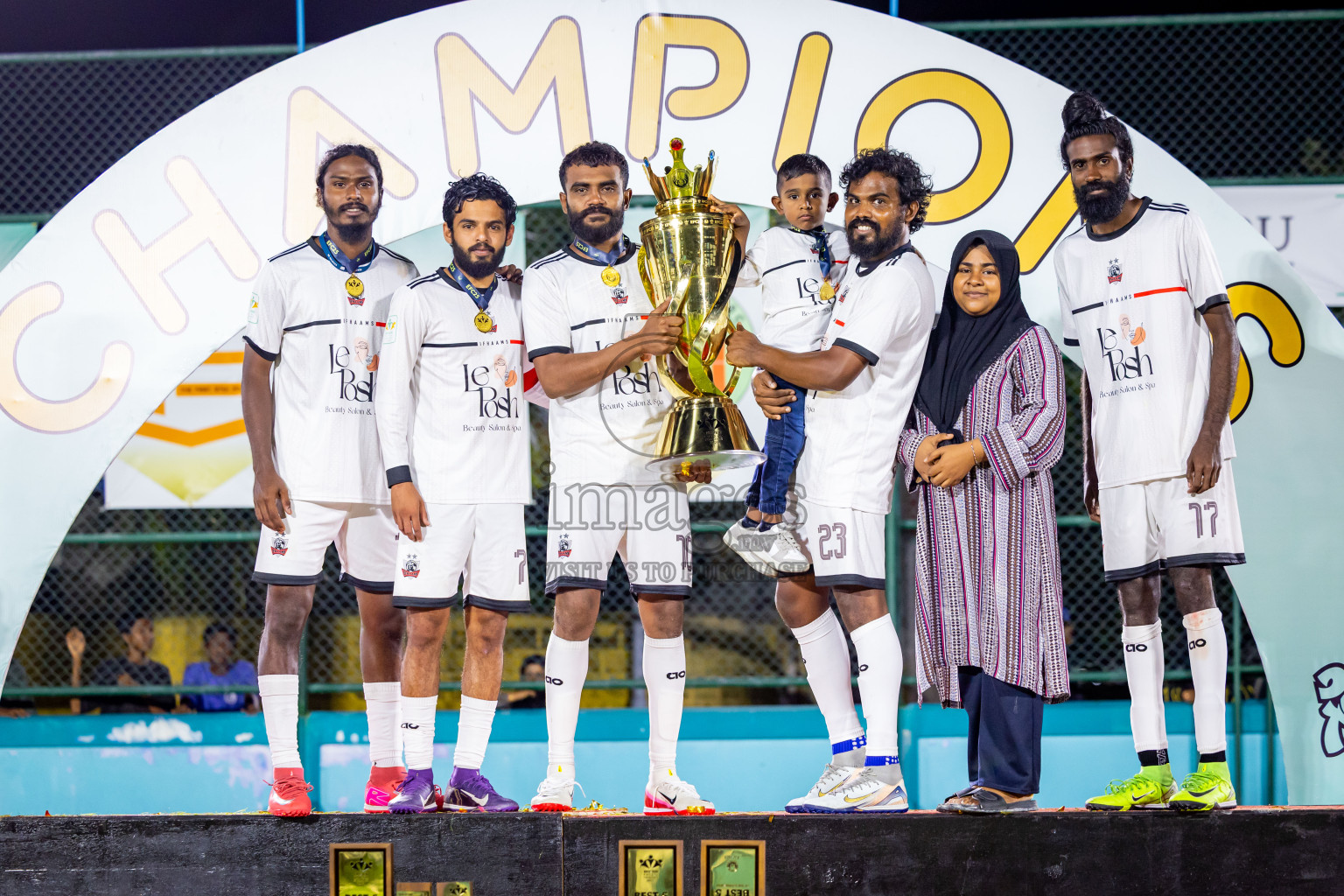 Ifhaams vs Dee Cee Jay SC in Final of Laamehi Dhiggaru Ekuveri Futsal Challenge 2025 was held on Tuesday, 29th July 2025, at Dhiggaru Futsal Ground, Dhiggaru, Maldives Photos: Nausham Waheed  / images.mv