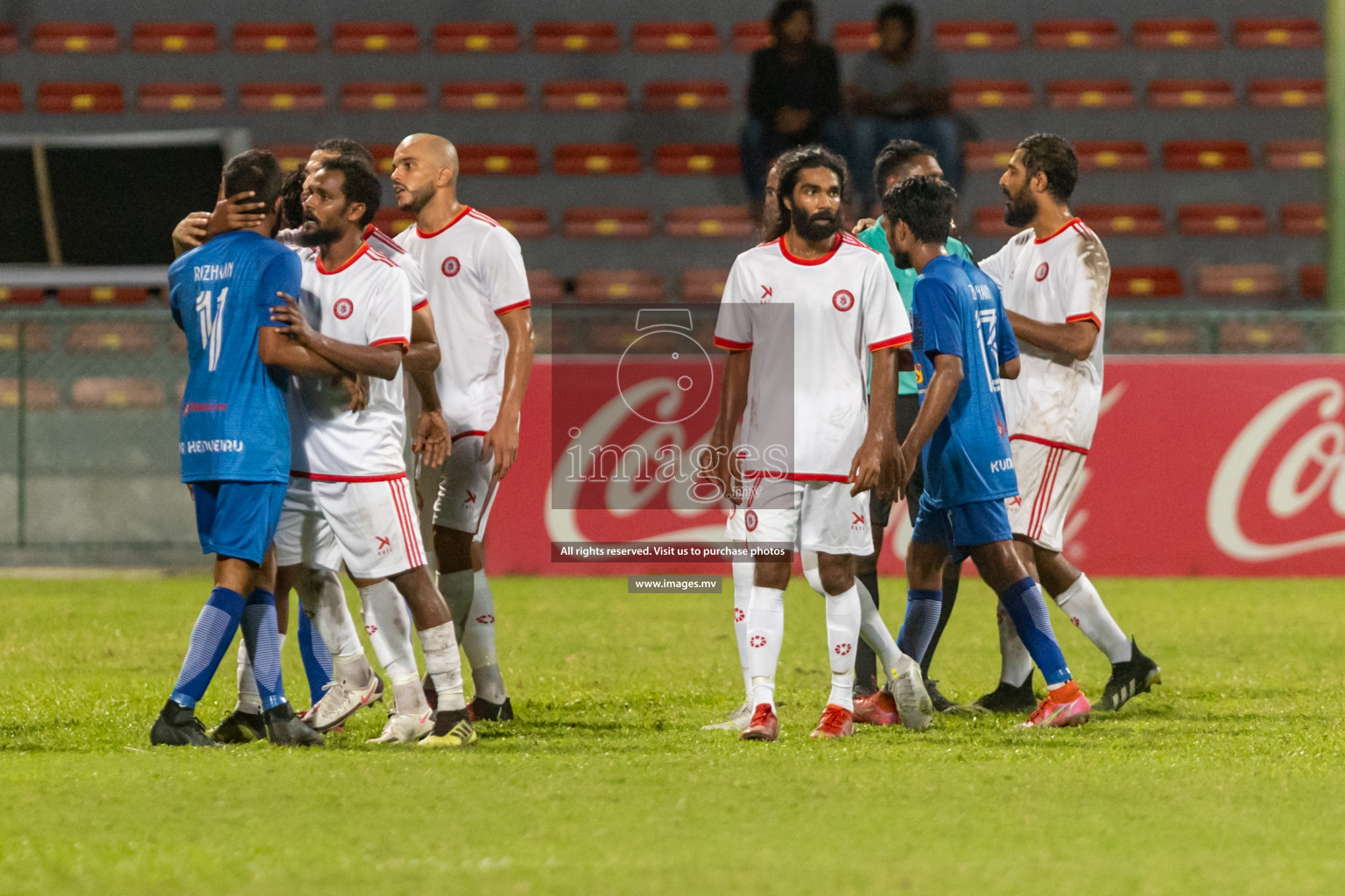 Kuda Henveiru United vs Buru Sports Club in 2nd Division 2022 on 14th July 2022, held in National Football Stadium, Male', Maldives Photos: Hassan Simah / Images.mv