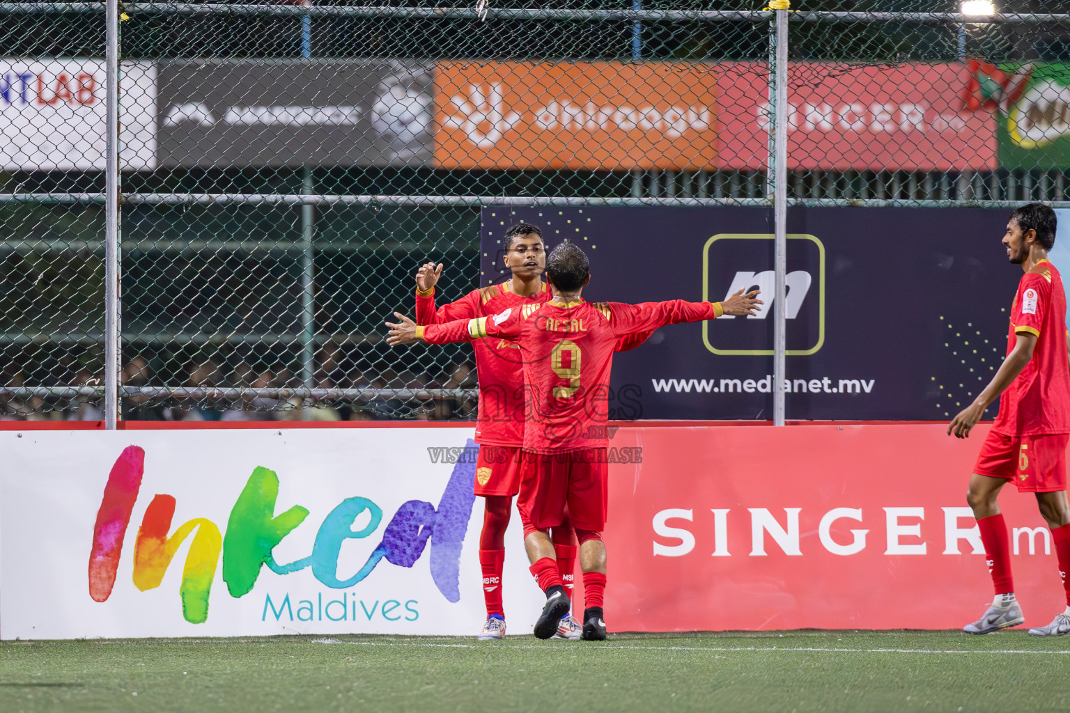 FSM vs Maldivian in Round of 16 of Club Maldives Cup 2024 held in Rehendi Futsal Ground, Hulhumale', Maldives on Monday, 7th October 2024. Photos: Ismail Thoriq / images.mv