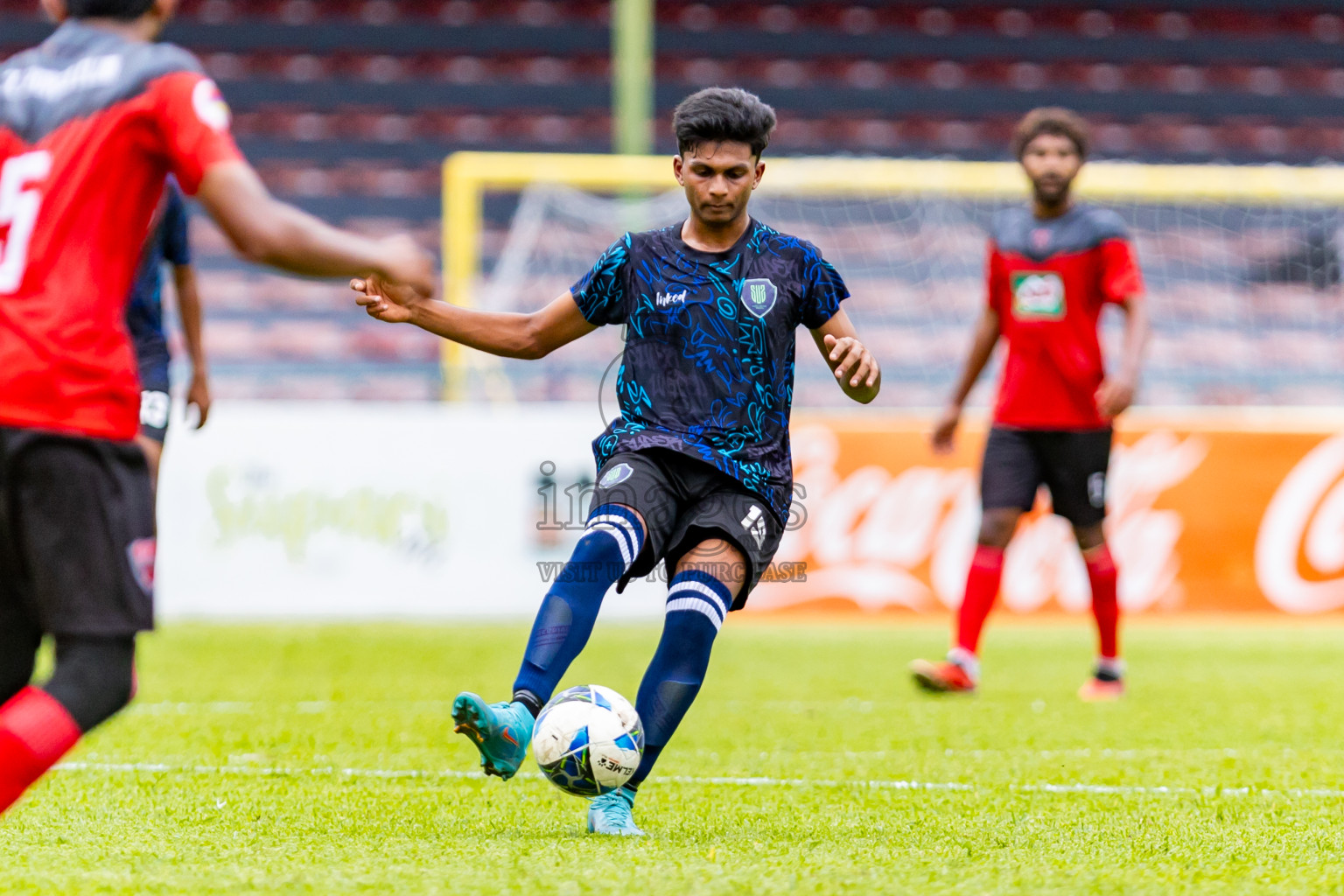 TC Sports Club vs Super United Sports in Day 5 of Under 19 Youth Championship 2024 was held at National Stadium in Male', Maldives on Sunday, 23rd June 2024. Photos: Nausham Waheed / images.mv