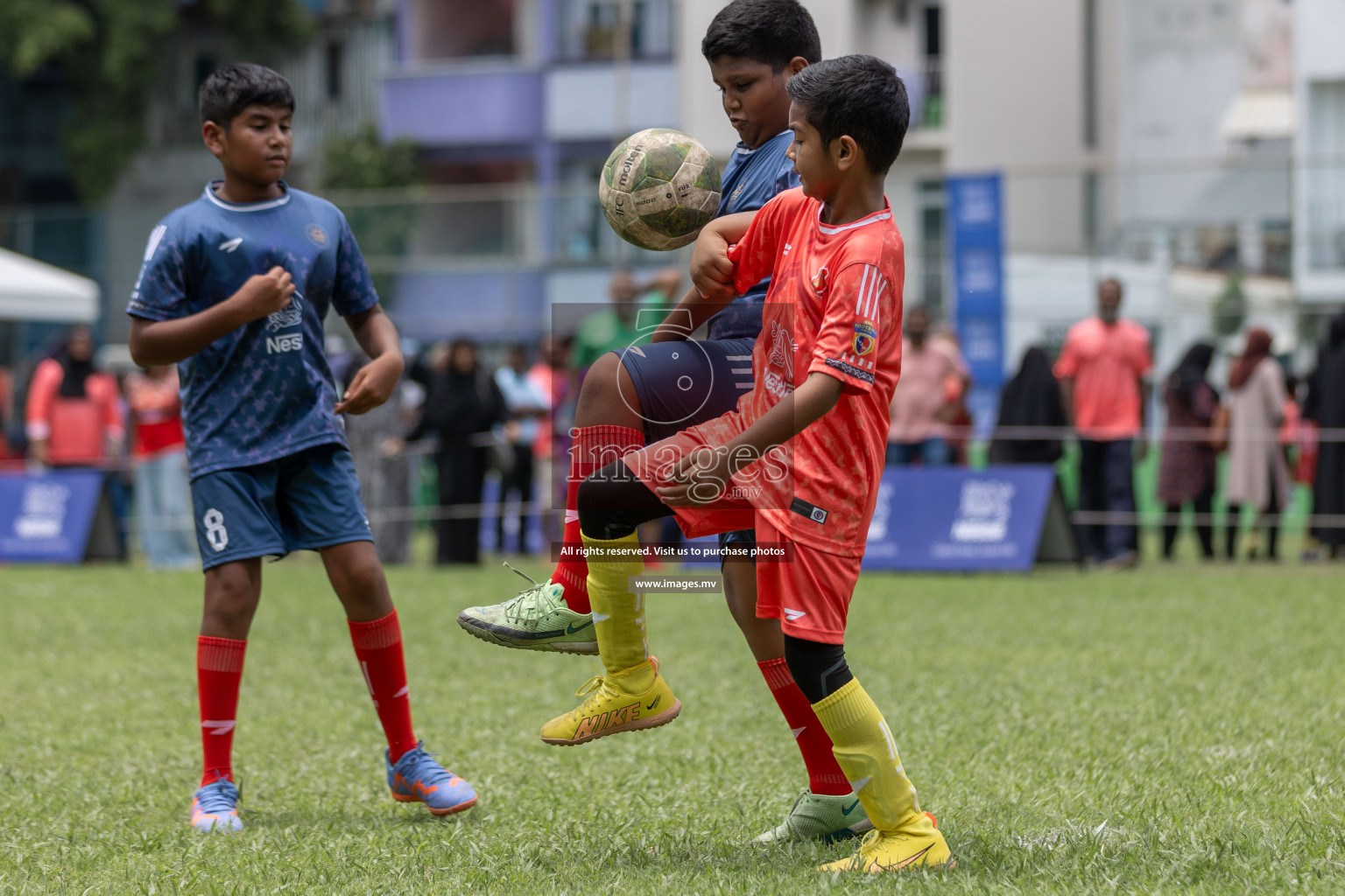 Day 1 of Nestle kids football fiesta, held in Henveyru Football Stadium, Male', Maldives on Wednesday, 11th October 2023 Photos: Shut Abdul Sattar/ Images.mv