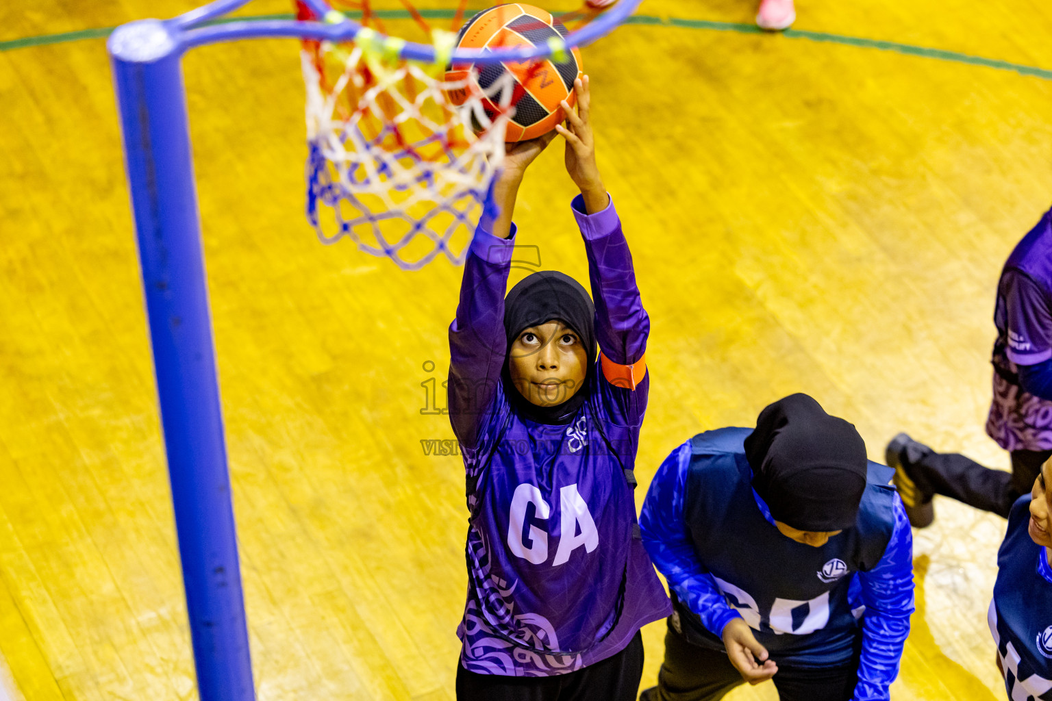 Day 7 of 25th Inter-School Netball Tournament was held in Social Center at Male', Maldives on Saturday, 17th August 2024. Photos: Nausham Waheed / images.mv