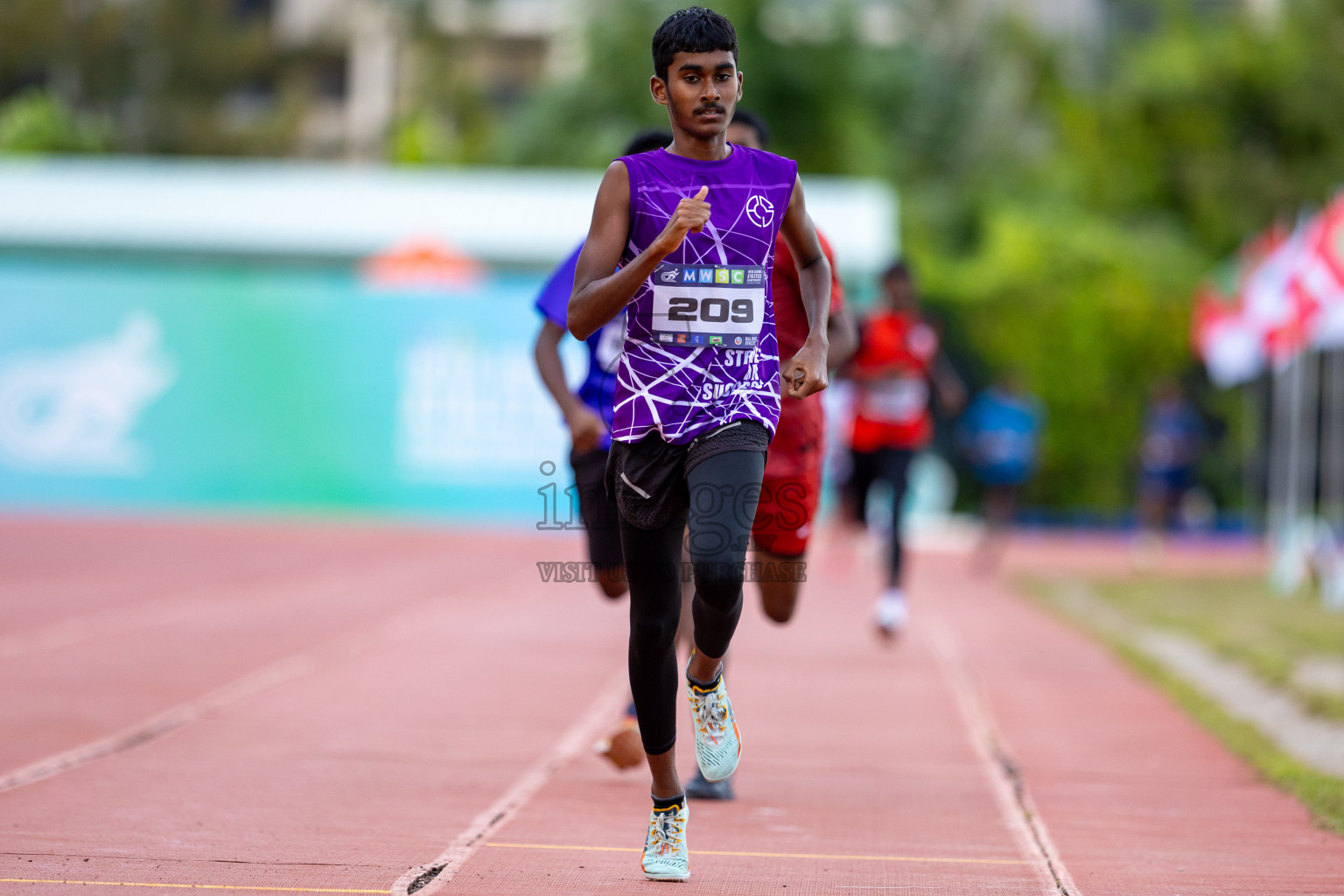 Day 2 of MWSC Interschool Athletics Championships 2024 held in Hulhumale Running Track, Hulhumale, Maldives on Sunday, 10th November 2024. Photos by: Ismail Thoriq / Images.mv