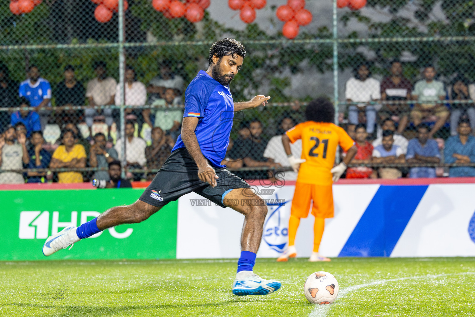 Fenaka vs Police Club in Day 14 of Club Maldives Cup 2025 was held in Rehendhi Futsal Ground, Hulhumale', Maldives on Tuesday, 14th October 2025. Photos: Ismail Thoriq / images.mv