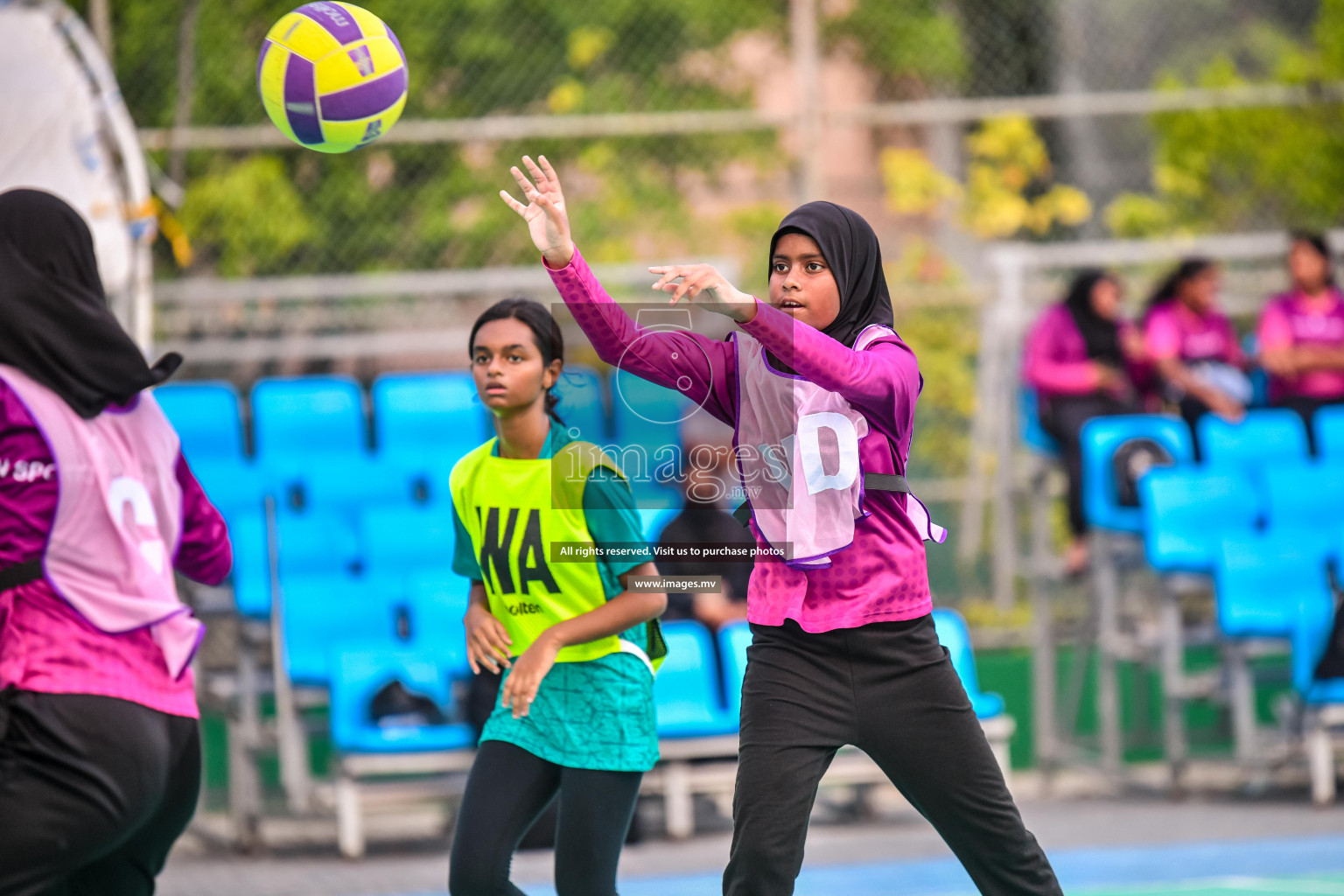 Day 9 of Junior Netball Championship 2022 held in Male', Maldives. Photos by Nausham Waheed