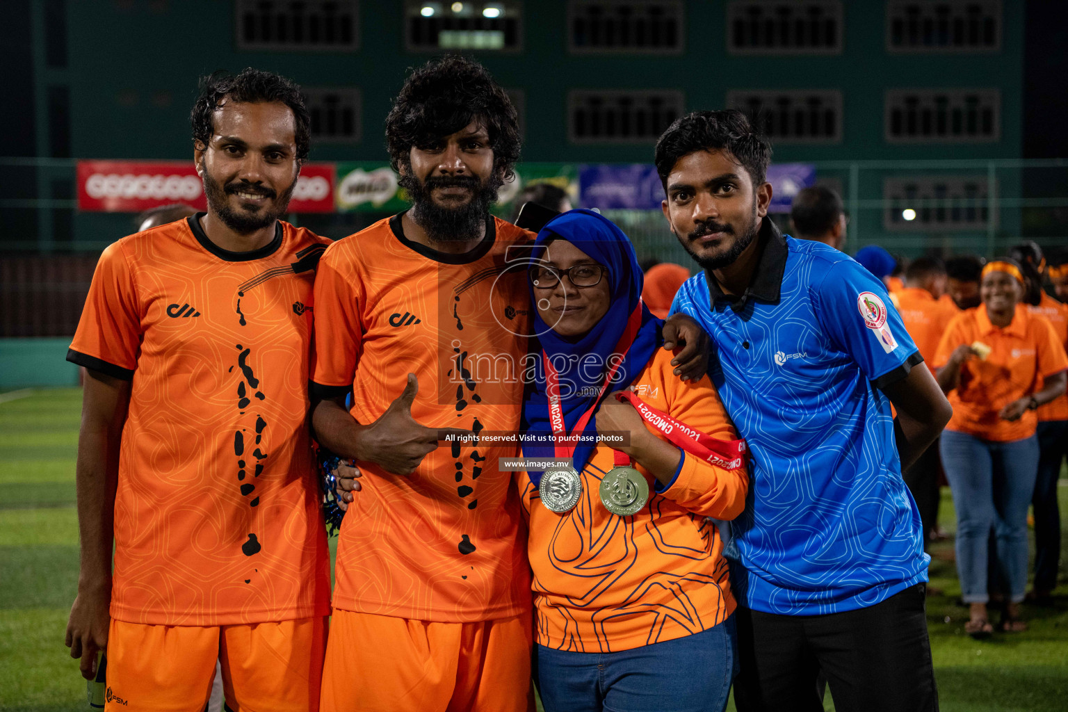 RRC Vs FSM in the Semi Finals of Club Maldives 2021 held in Hulhumale, Maldives on 19 December 2021. Photos: Shuu Abdul Sattar / images.mv