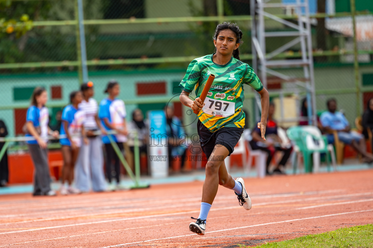Day 6 of Inter-school Athletics Championship 2025 held in Ekuveni Synthetic Track, Male', Maldives on Sunday, 12th October 2025. Photos by: Ismail Thoriq / Images.mv