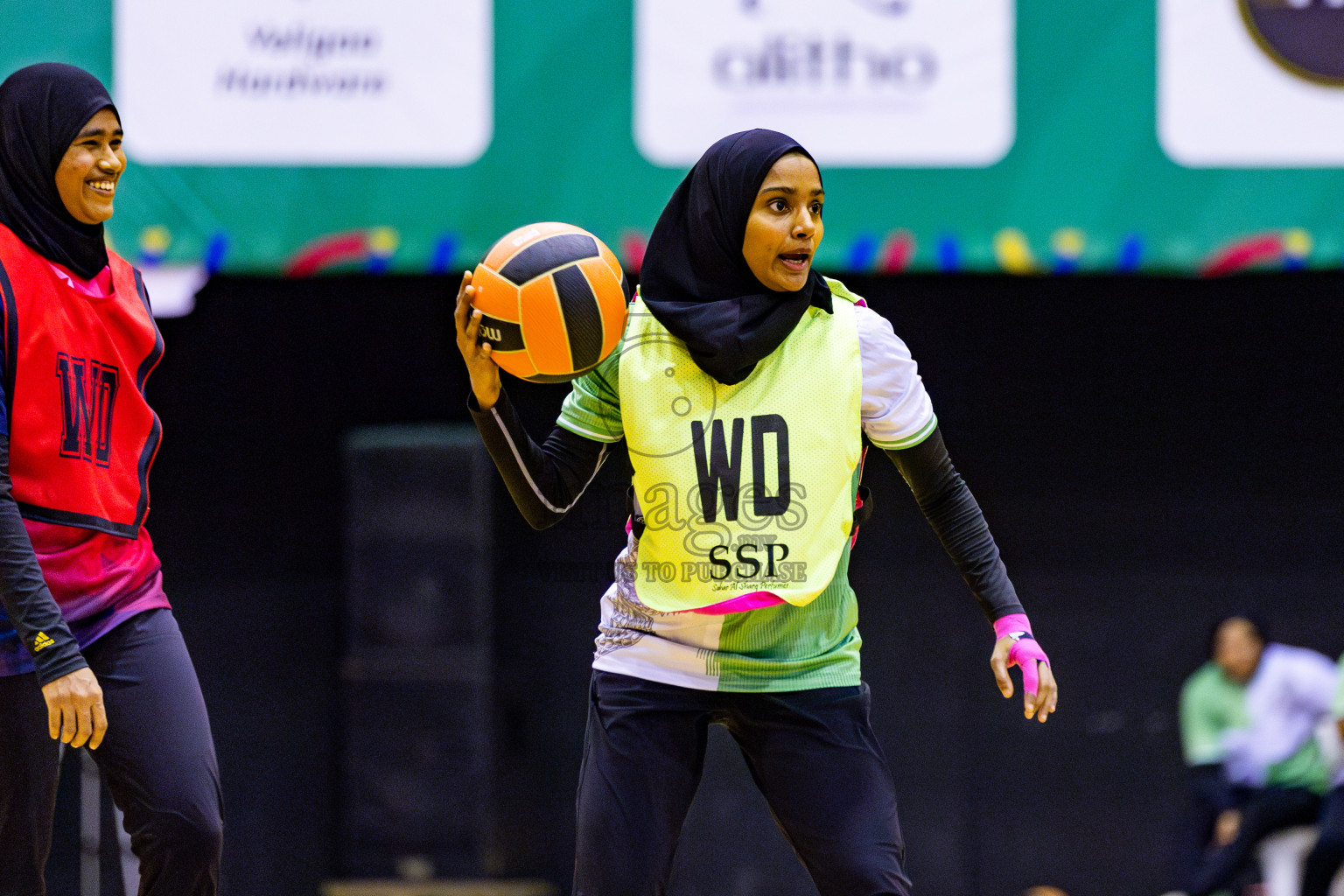 Club Green Street vs Club Matrix in Day 5 of 21st National Netball Tournament was held in Social Canter at Male', Maldives on Monday, 20th May 2024. Photos: Nausham Waheed / images.mv