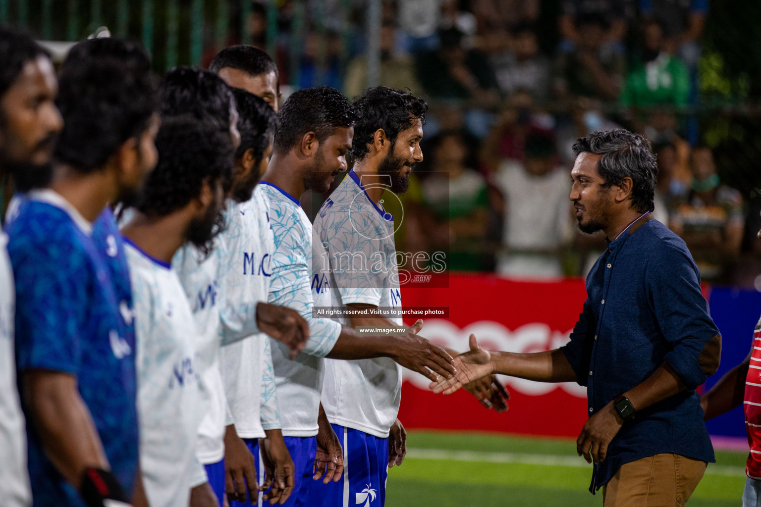 Prison Club vs MACL in the Quarter Finals of Club Maldives 2021 held at Hulhumale;, on 12th December 2021 Photos: Ismail Thoriq / images.mv