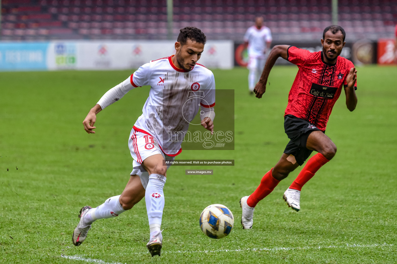 Buru Sports Club vs Club Teenage in Dhivehi Premier League Qualification 22 on 30th Aug 2022, held in National Football Stadium, Male', Maldives Photos: Nausham Waheed / Images.mv