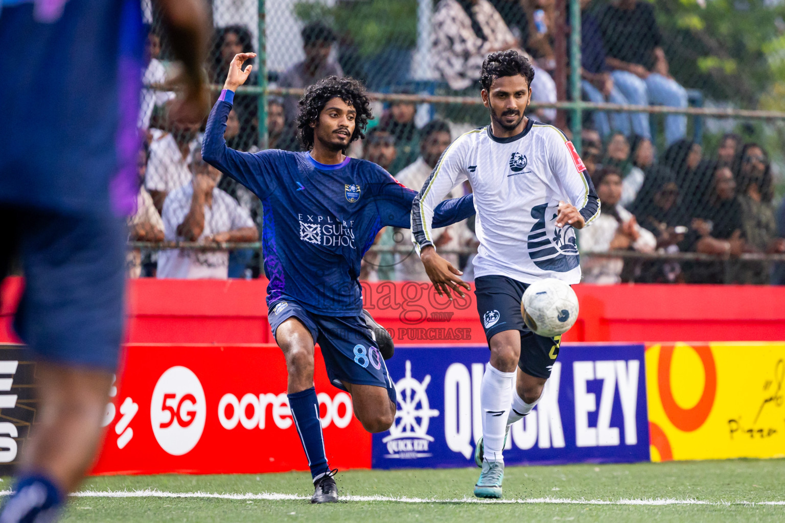 K Gulhi vs K Guraidhoo in Day 15 of Golden Futsal Challenge 2025 was held on Sunday, 19th January 2025, in Hulhumale', Maldives. Photos: Nausham Waheed / images.mv