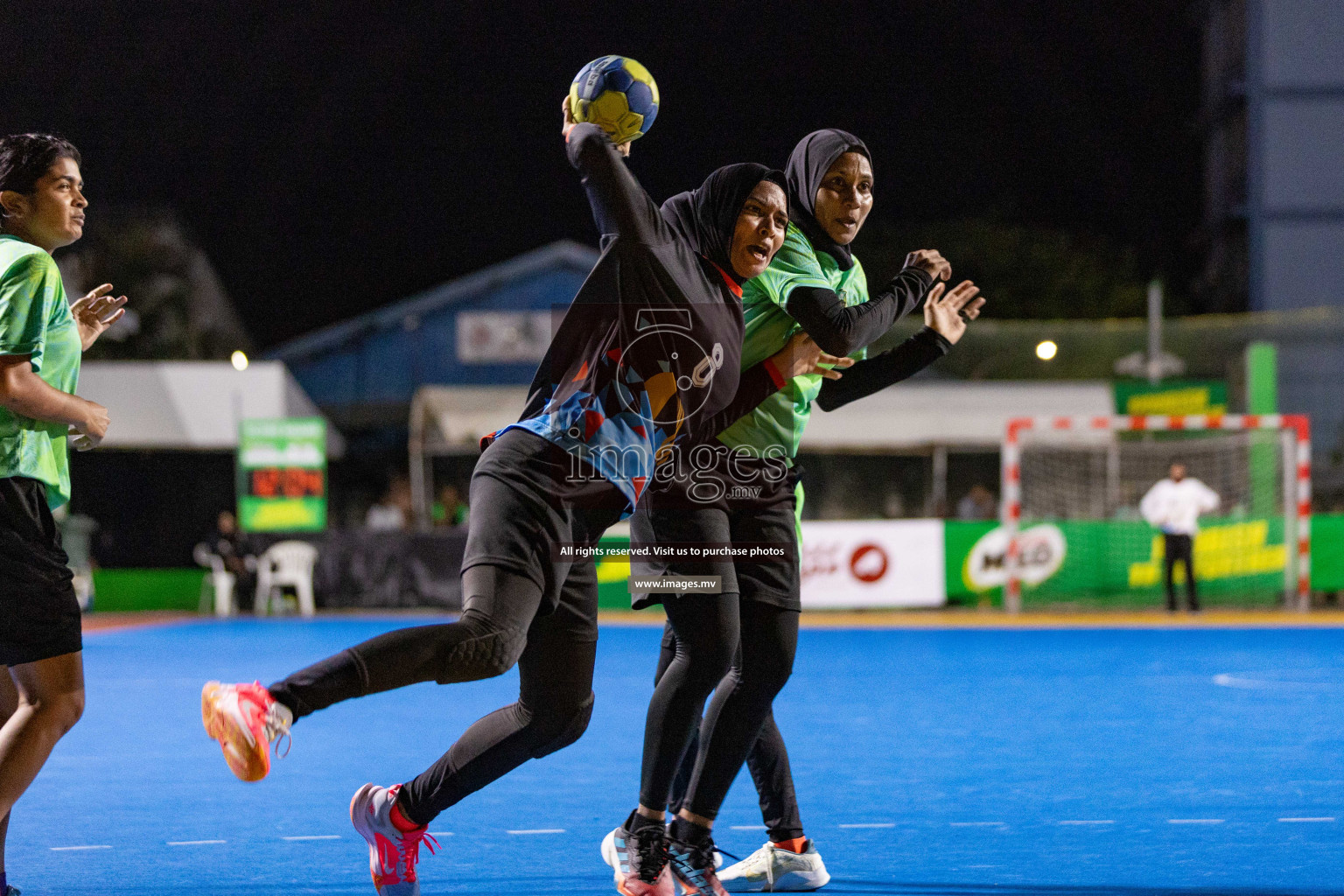 Day 4 of 7th Inter-Office/Company Handball Tournament 2023, held in Handball ground, Male', Maldives on Monday, 18th September 2023 Photos: Nausham Waheed/ Images.mv