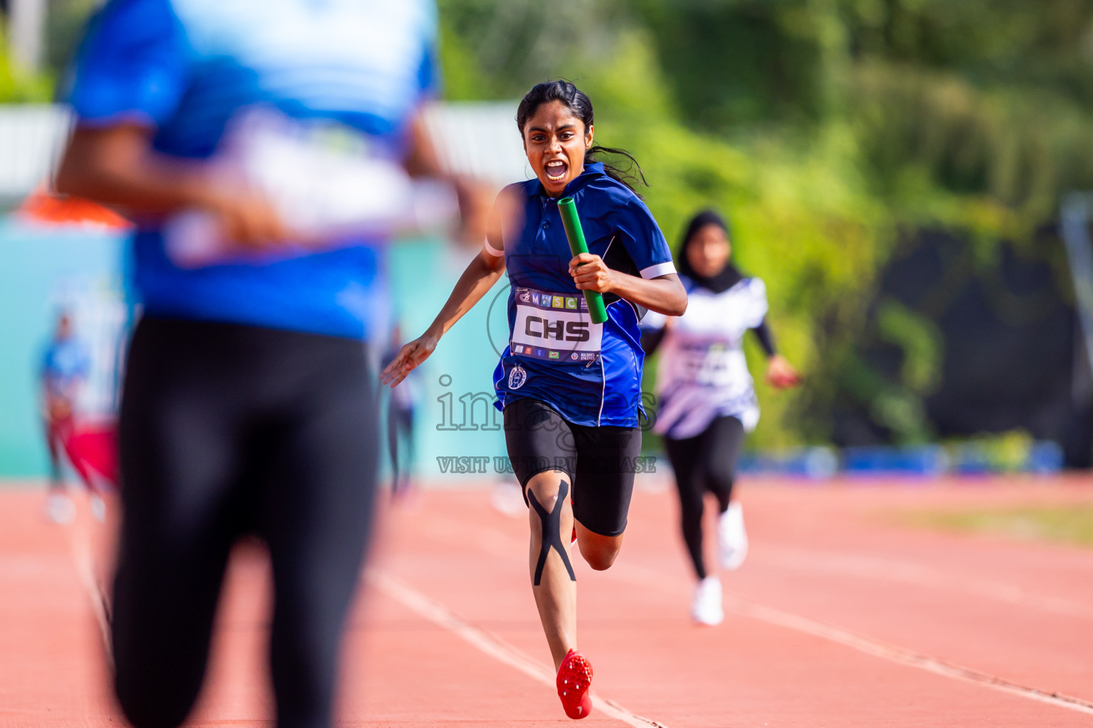 Day 6 of MWSC Interschool Athletics Championships 2024 held in Hulhumale Running Track, Hulhumale, Maldives on Thursday, 14th November 2024. Photos by: Nausham Waheed / Images.mv