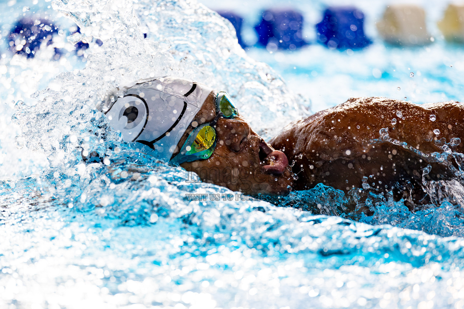 Day 4 of 1st National Short Course Swimming Competition held in Hulhumale', Maldives on Tuesday, 17th June 2025. Photos: Nausham Waheed / images.mv