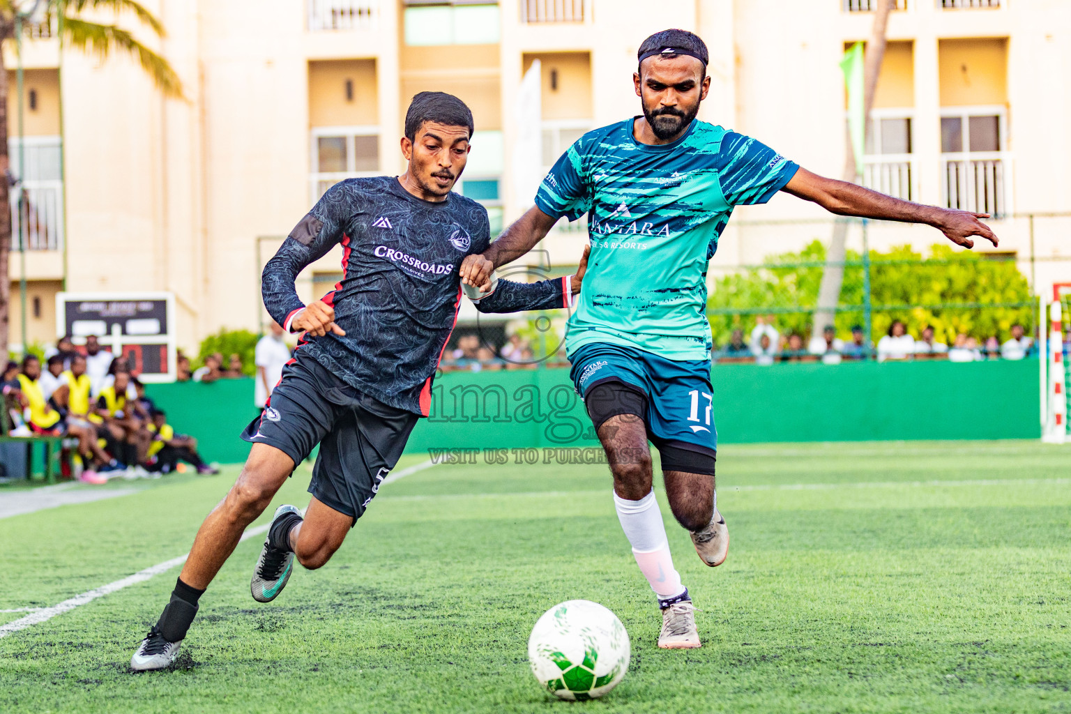 The Marina vs Anantara in Resort League 2025 (South Male Zone) was held on Sunday, 28th September 2025 in Crossroads's Maldives, Photos: Areef Adam / images.mv