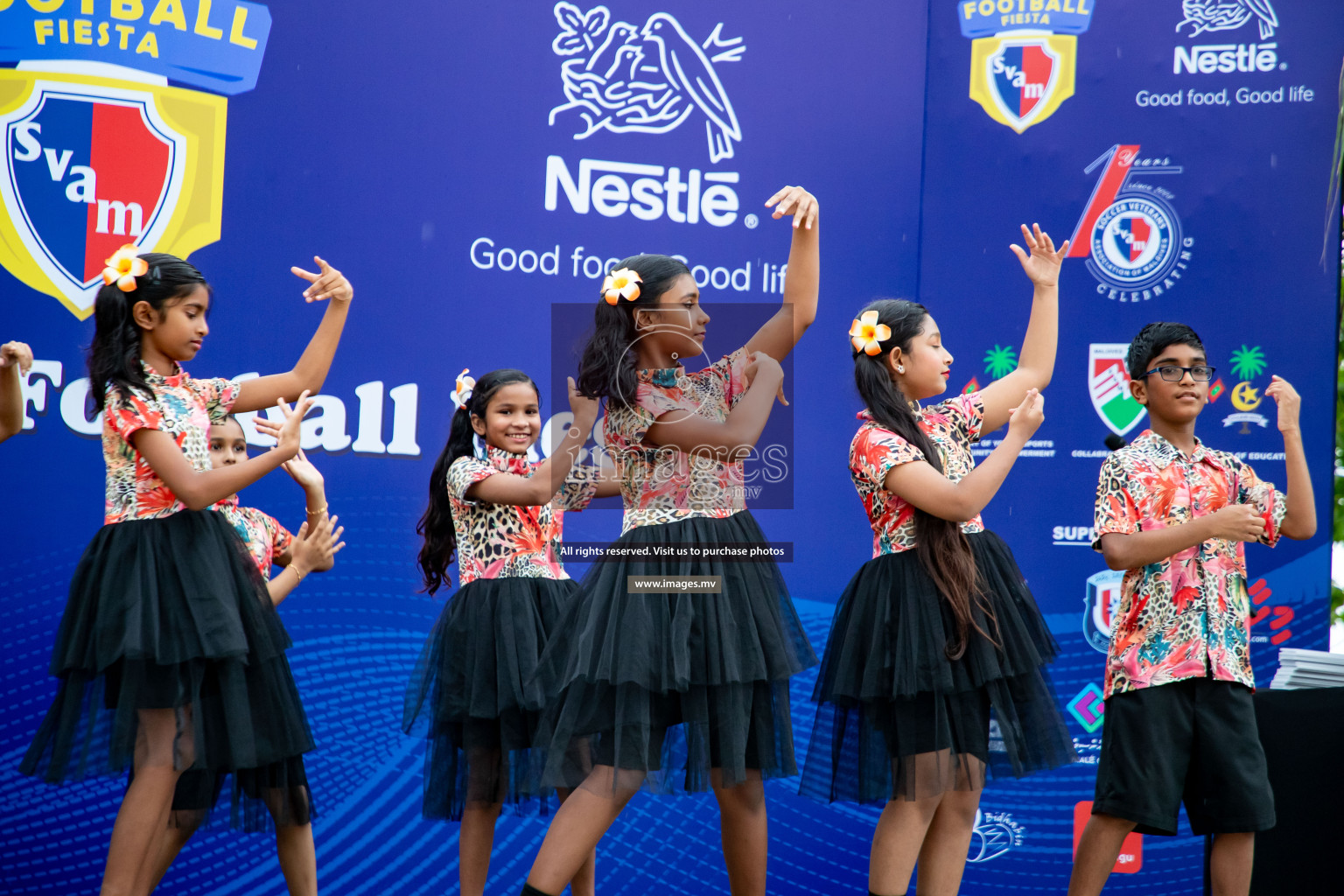 Draw Ceremony of Nestle' Kids Football Fiesta 2023 held in Artificial Beach, Male', Maldives on Saturday, 7th October 2023