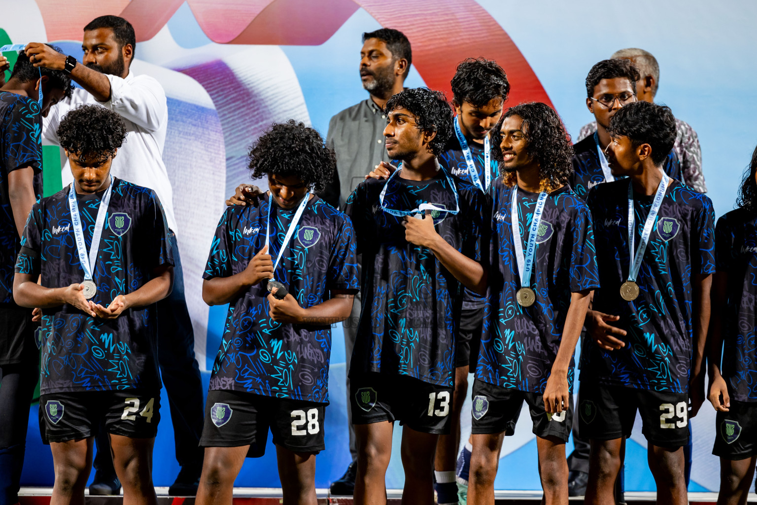 Super United Sports vs TC Sports Club in the Final of Under 19 Youth Championship 2024 was held at National Stadium in Male', Maldives on Monday, 1st July 2024. Photos: Nausham Waheed / images.mv