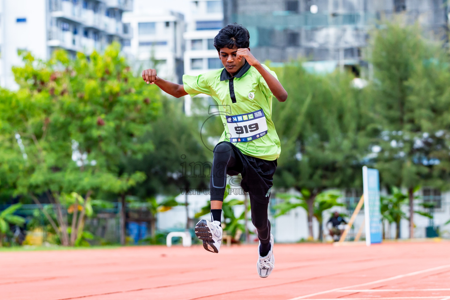 Day 3 of MWSC Interschool Athletics Championships 2024 held in Hulhumale Running Track, Hulhumale, Maldives on Monday, 11th November 2024. Photos by:  Nausham Waheed / Images.mv