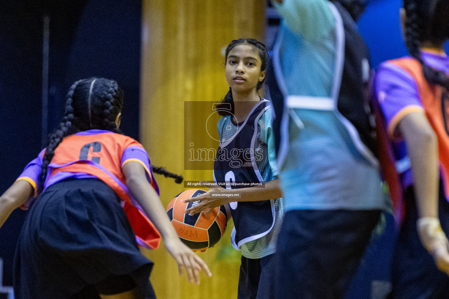 Final of 24th Interschool Netball Tournament 2023 was held in Social Center, Male', Maldives on 7th November 2023. Photos: Nausham Waheed / images.mv