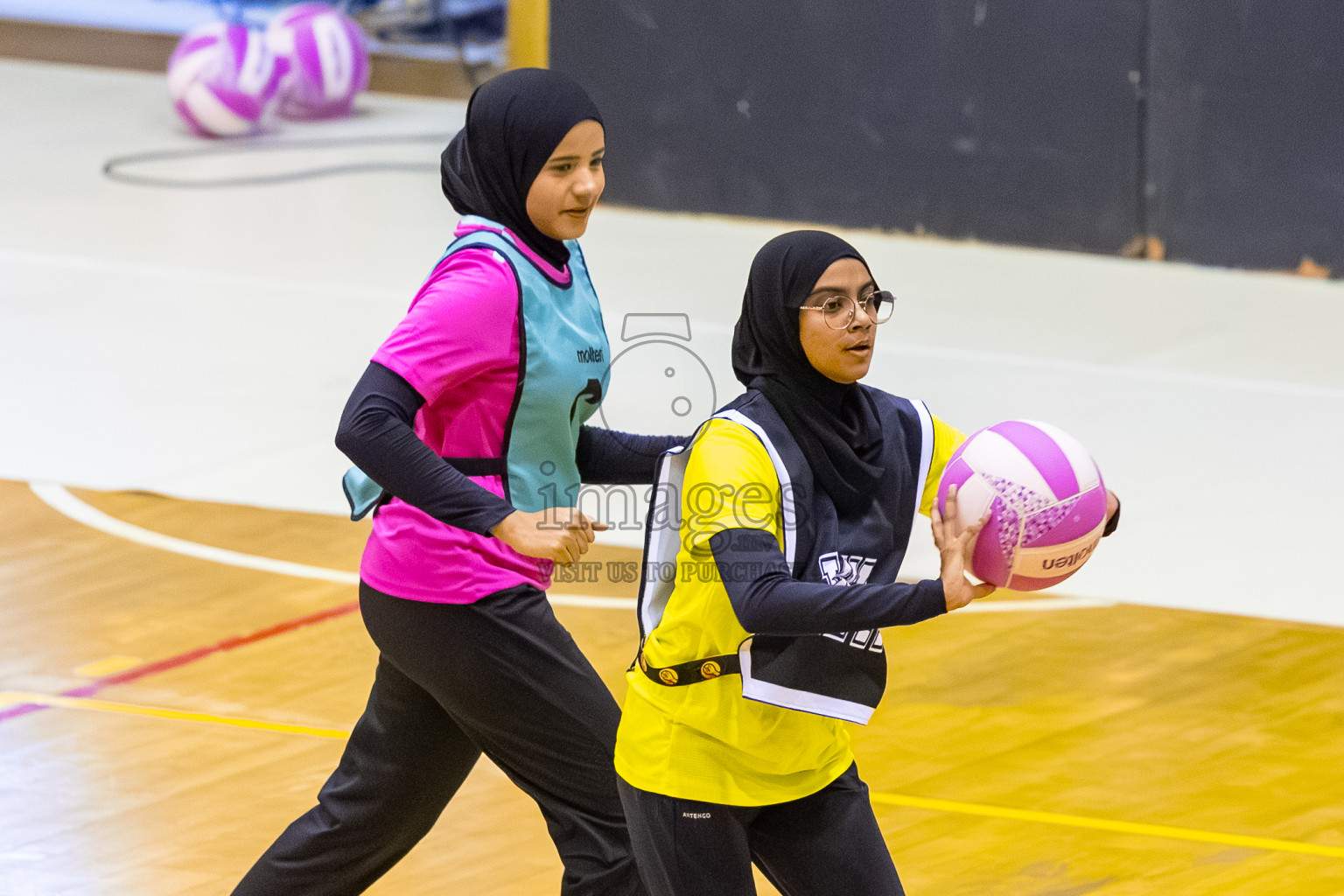 Day 8 of 24th Milo Netball Association Championship was held in Social Center at Male', Maldives on Monday, 8th September 2025. Photos: Mohamed Mahfooz Moosa / images.mv