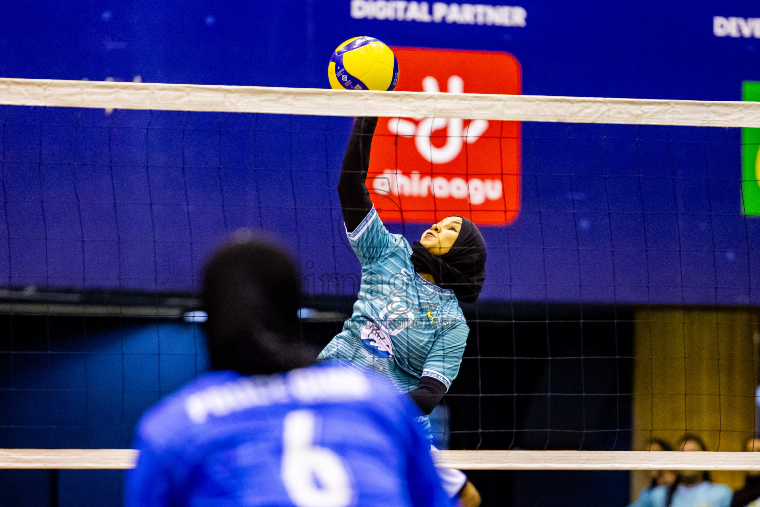 Club WAMCO vs Police Club in the final of National Volleyball Championship 2024 (women's division) was held in Social Center Indoor Hall on Thursday, 24th October 2024. Photos: Nausham Waheed/ images.mv