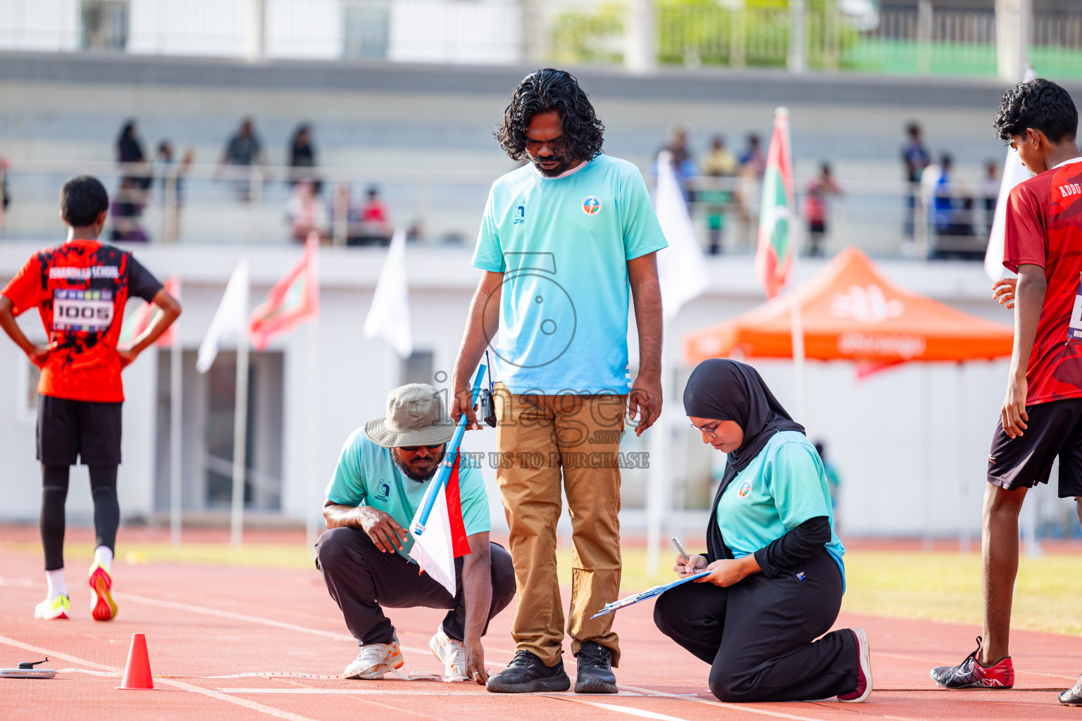 Day 3 of MWSC Interschool Athletics Championships 2024 held in Hulhumale Running Track, Hulhumale, Maldives on Monday, 11th November 2024. Photos by: Nausham Waheed / Images.mv