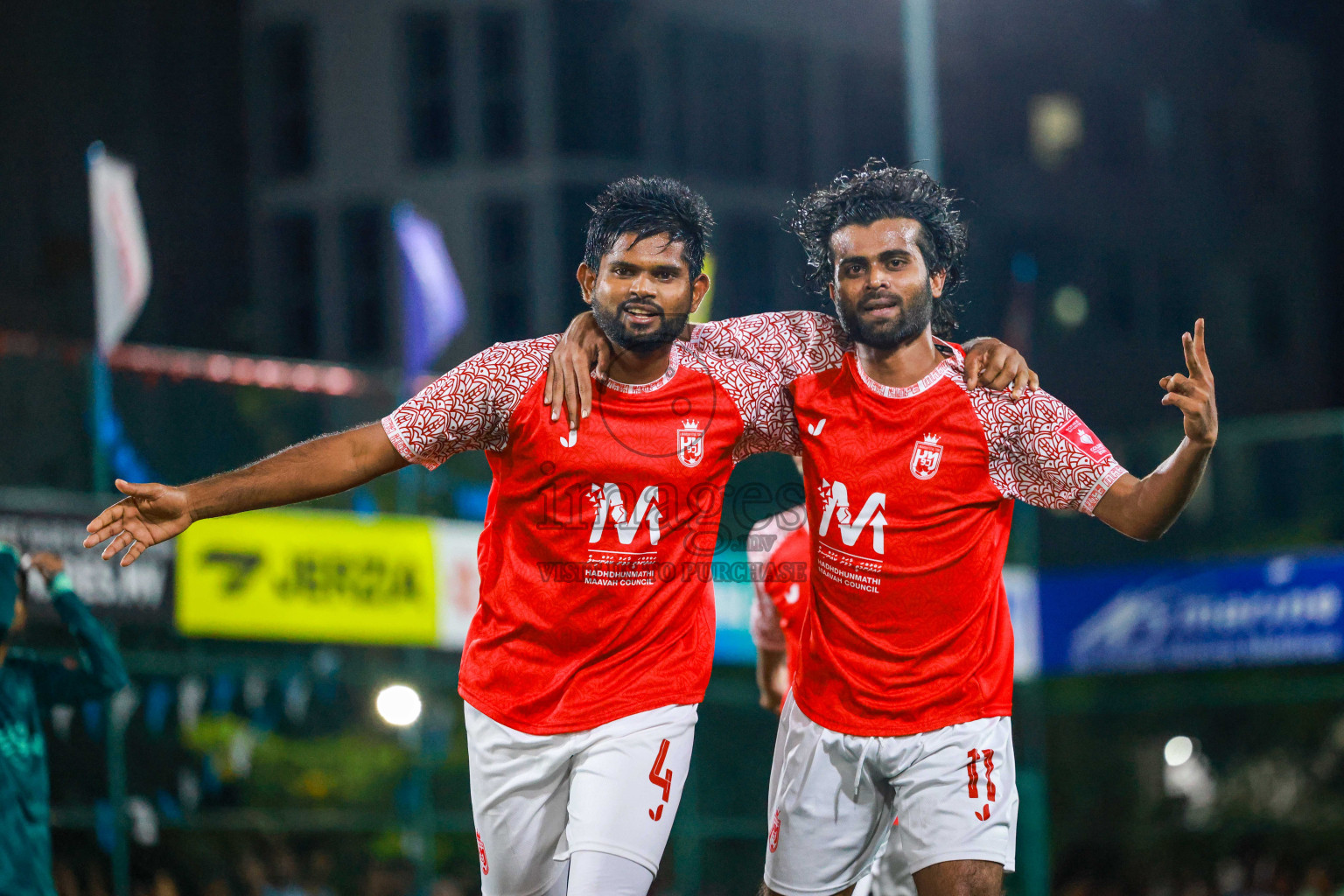 L Maavah vs L Maabaidhoo in Day 20 of Golden Futsal Challenge 2024 was held on Saturday , 3rd February 2024 in Hulhumale', Maldives Photos: Ismail Thoriq / images.mv