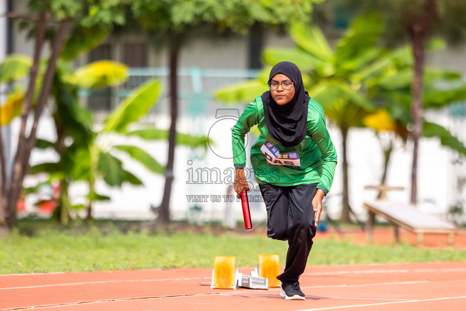 Day 5 of MWSC Interschool Athletics Championships 2024 held in Hulhumale Running Track, Hulhumale, Maldives on Wednesday, 13th November 2024. Photos by: Raif Yoosuf / Images.mv