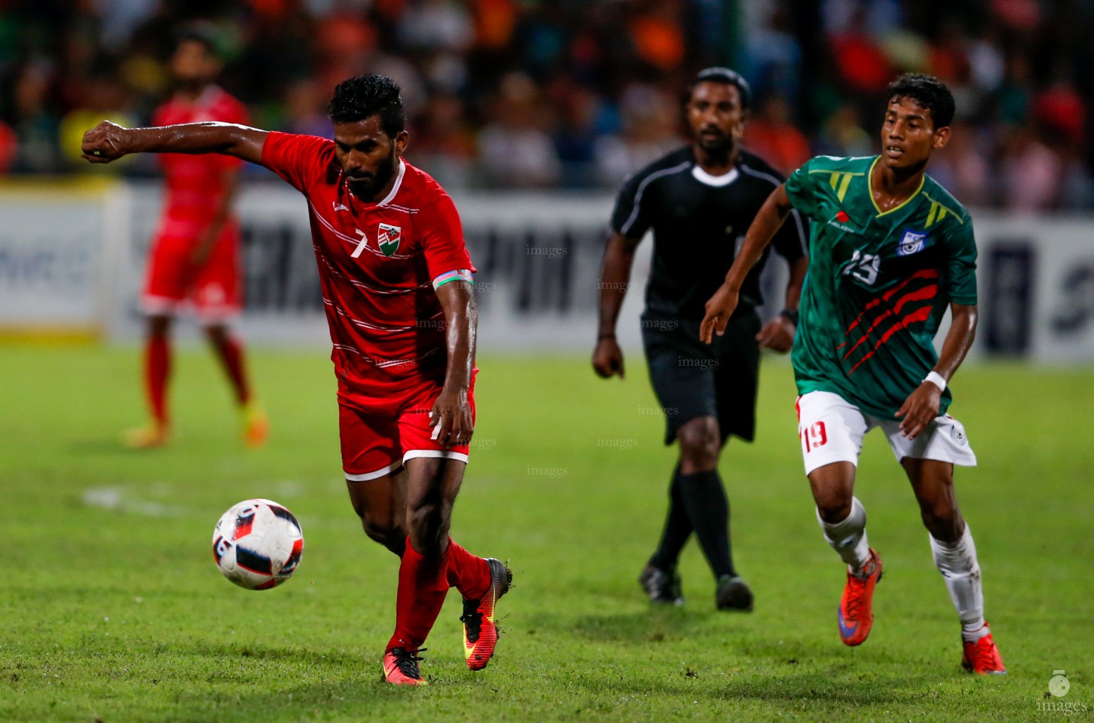 International friendly match , Maldives VS Bangladesh in Male', Maldives, Thursday, 1st September 2016.(Images.mv Photo/ Abdulla Abeedh).