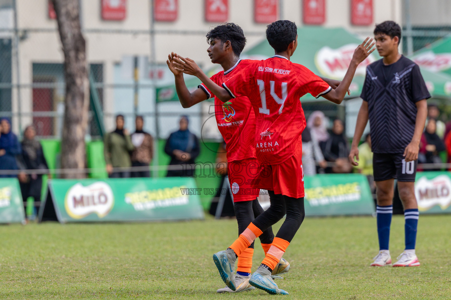 Day 2 of MILO Academy Championship 2025 (U14) was held on Friday, 31st October 2025 at Henveiru Football Grounds, Male', Maldives . 
Photos: Hassan Simah / images.mv