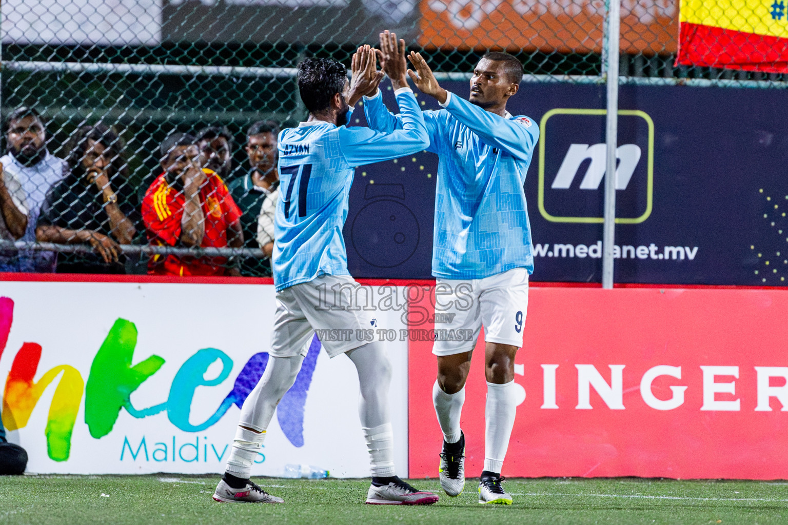 TEAM MACL vs STELCO RC in Quarter Finals of Club Maldives Cup 2024 held in Rehendi Futsal Ground, Hulhumale', Maldives on Wednesday, 9th October 2024. Photos: Nausham Waheed / images.mv