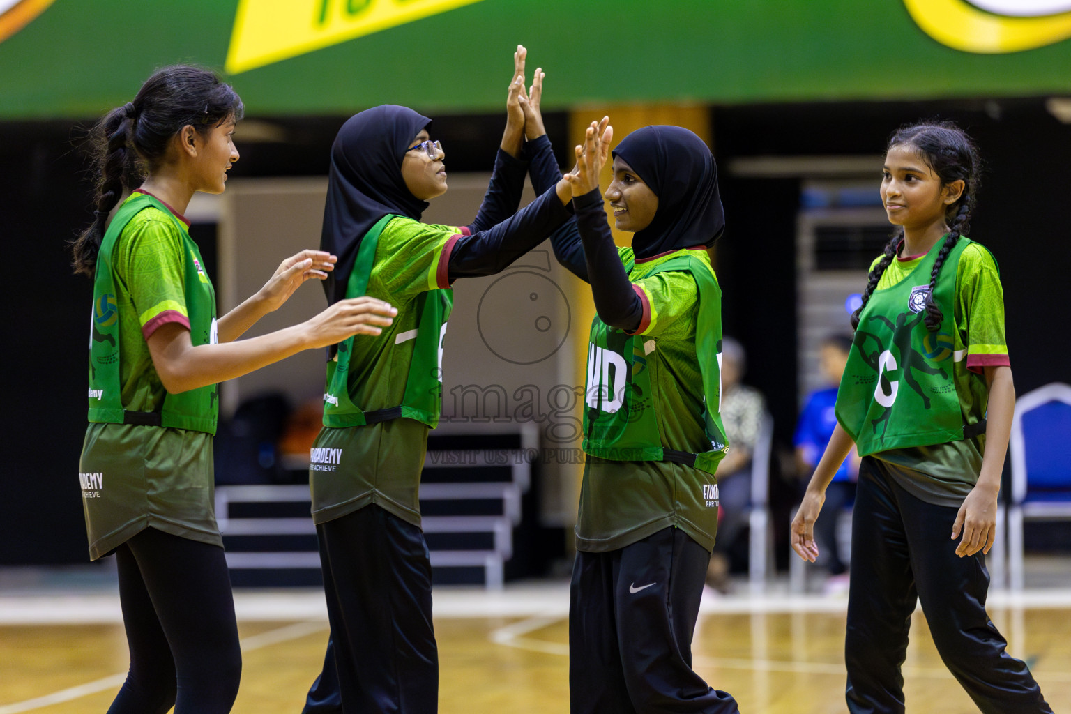 Young netter A vd Fionti sports academy in Day 3 of 3rd Netball Junior Championship, held at Social Center on Wednesday 22nd January 2025 . Photos: Shuu Abdul Sattar / images.mv