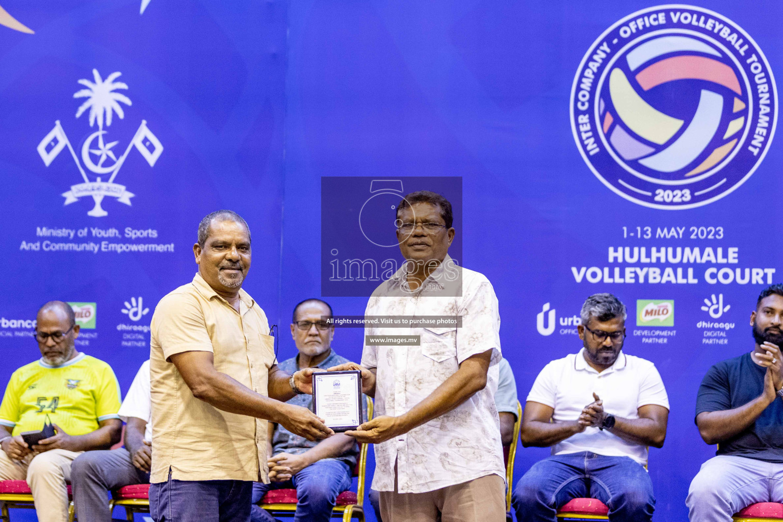 Final of Inter Company-Office Volleyball Tournament 2023 was held in Social Center, Male', Maldives on Saturday, 20th May 2023.  Photos: Ismail Thoriq / images.mv