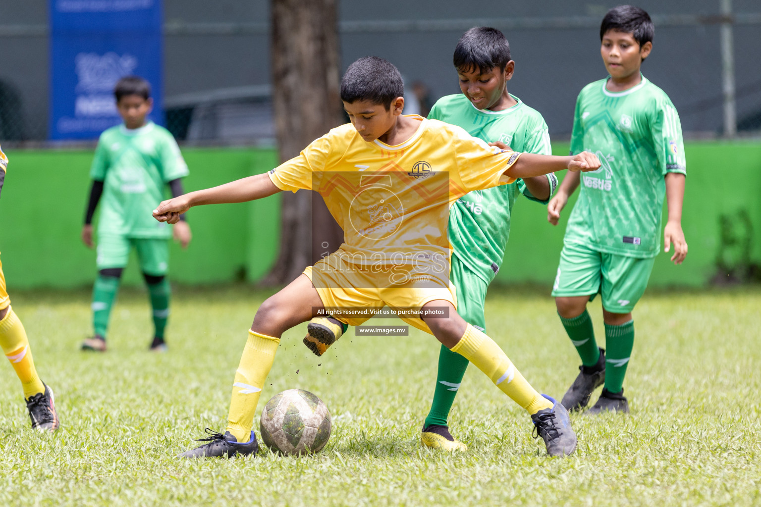 Day 2 of Nestle kids football fiesta, held in Henveyru Football Stadium, Male', Maldives on Thursday, 12th October 2023 Photos: Nausham Waheed Images.mv