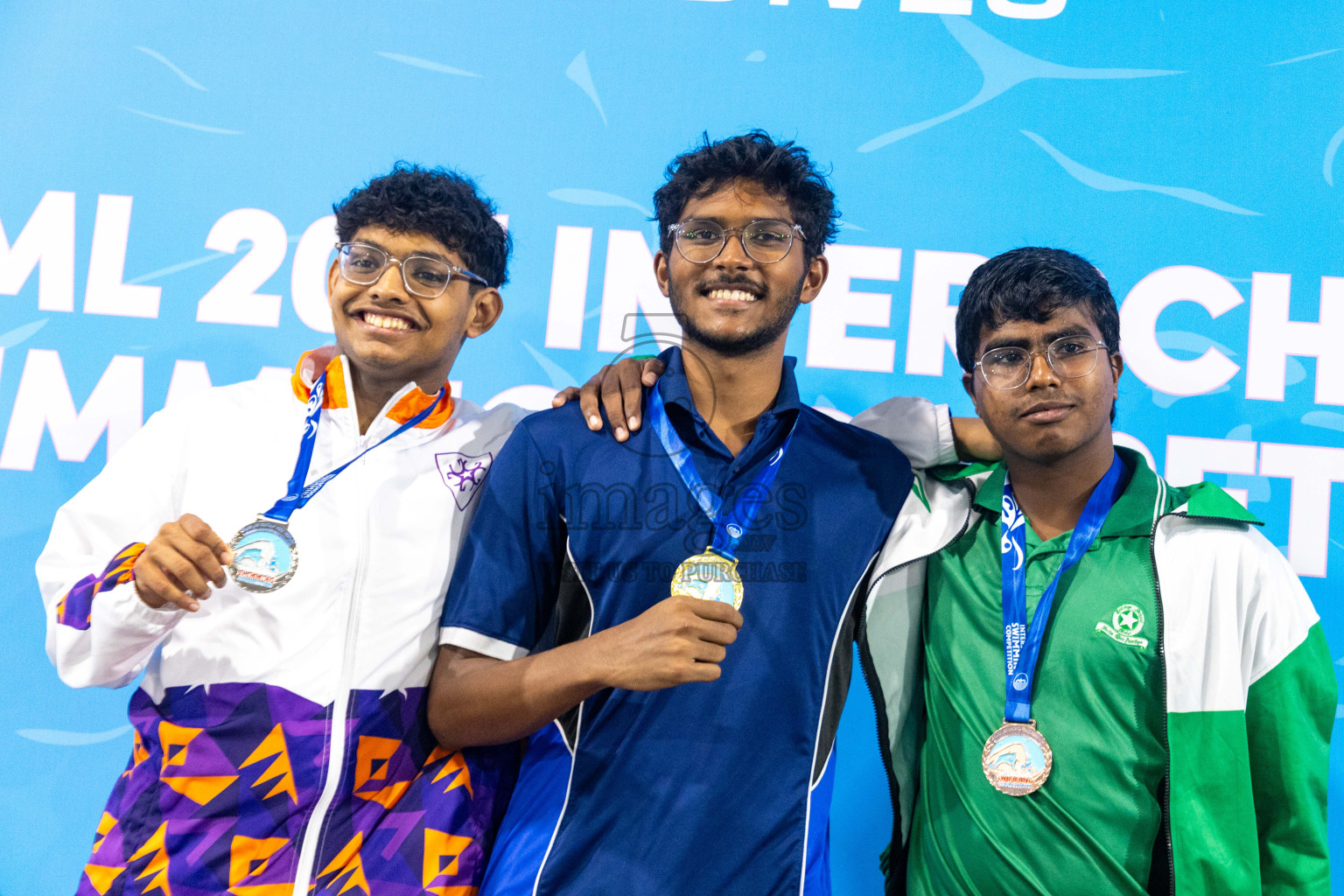 Day 4 of 20th Inter-school Swimming Competition 2024 held in Hulhumale', Maldives on Tuesday, 15th October 2024. Photos: Ismail Thoriq / images.mv