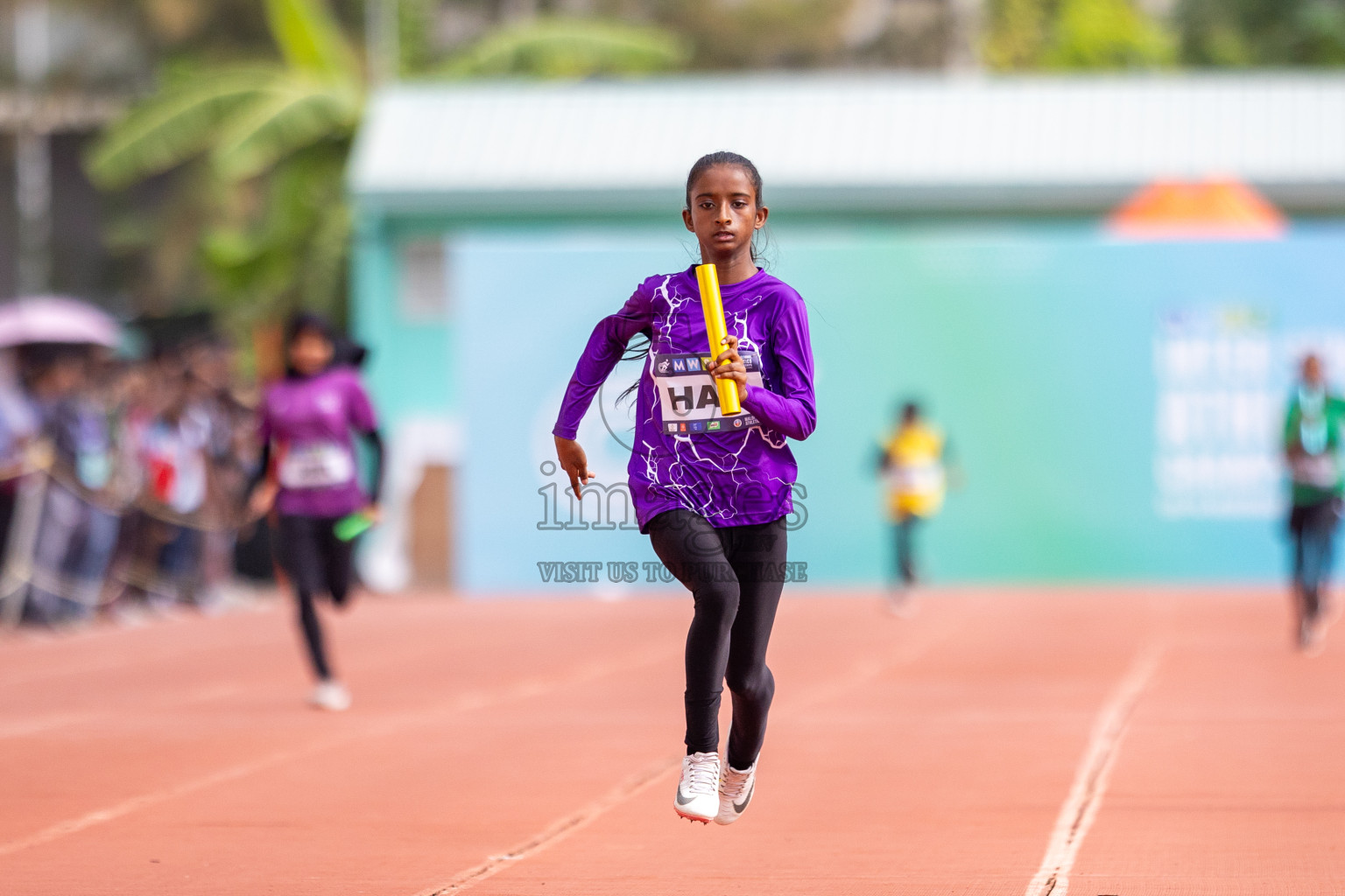 Day 5 of MWSC Interschool Athletics Championships 2024 held in Hulhumale Running Track, Hulhumale, Maldives on Wednesday, 13th November 2024. Photos by: Raif Yoosuf / Images.mv