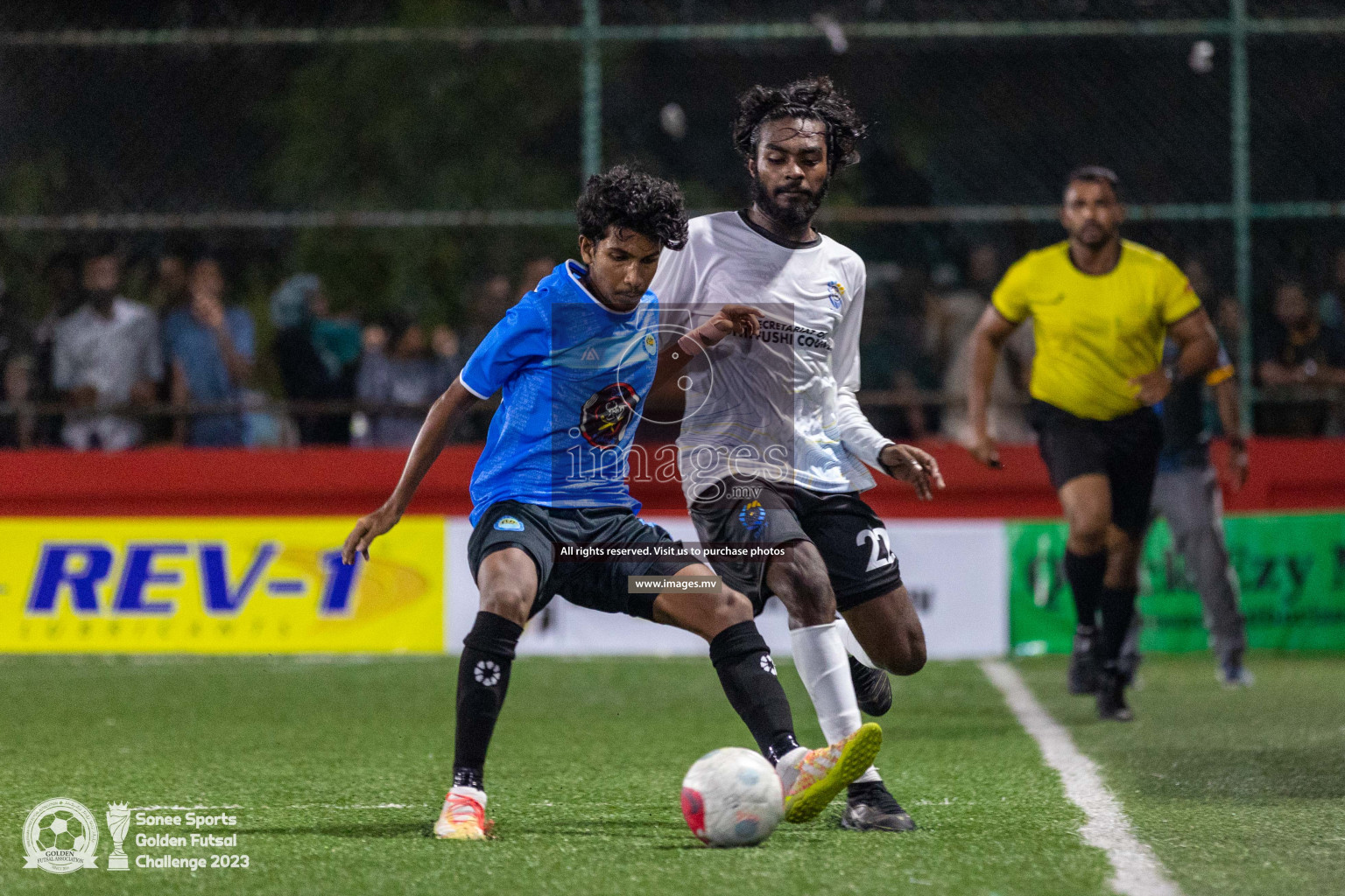 K. Guraidhoo vs TK. Dhiffushi in Day 4 of Golden Futsal Challenge 2023 on 08 February 2023 in Hulhumale, Male, Maldives