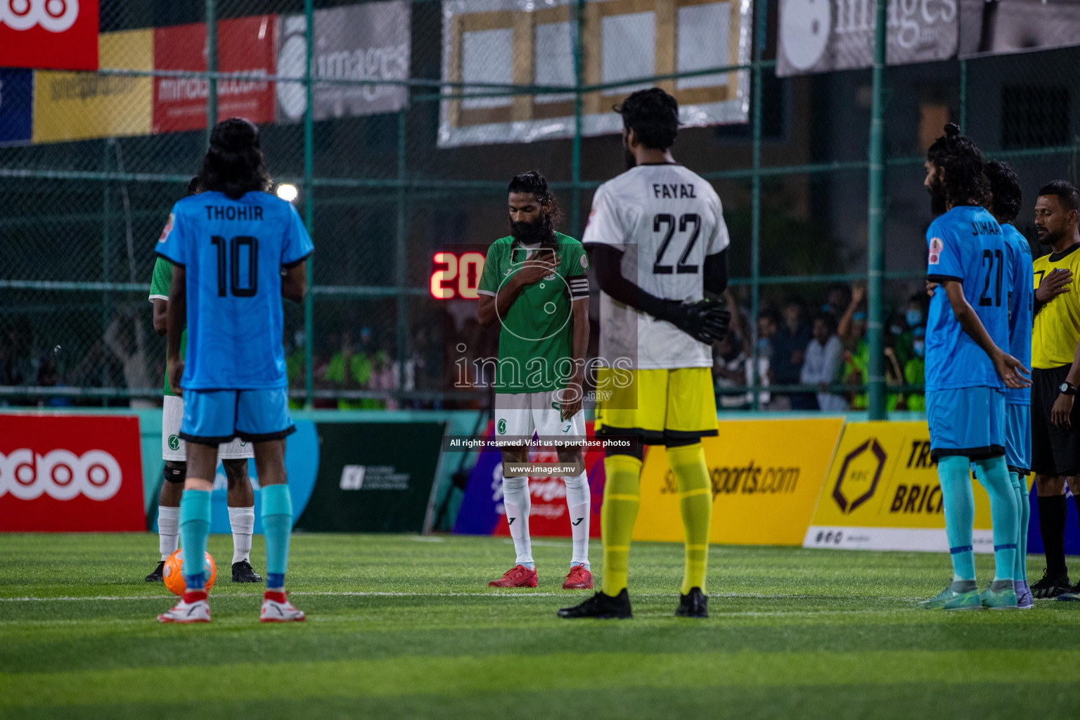 Team FSM vs Club HDC in the Quarter Finals of Club Maldives 2021 held at Hulhumale;, on 12th December 2021 Photos: Ismail Thoriq / images.mv