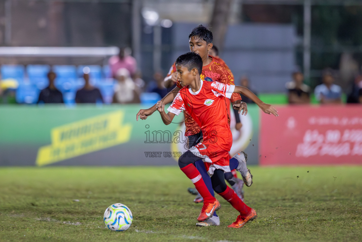 SUS vs Huriyya (U12) in Dhivehi Youth League 2024 - Day 2. Matches held at Henveiru Stadium on 22nd November 2024 , Friday. Photos: Shuu Abdul Sattar/ Images.mv