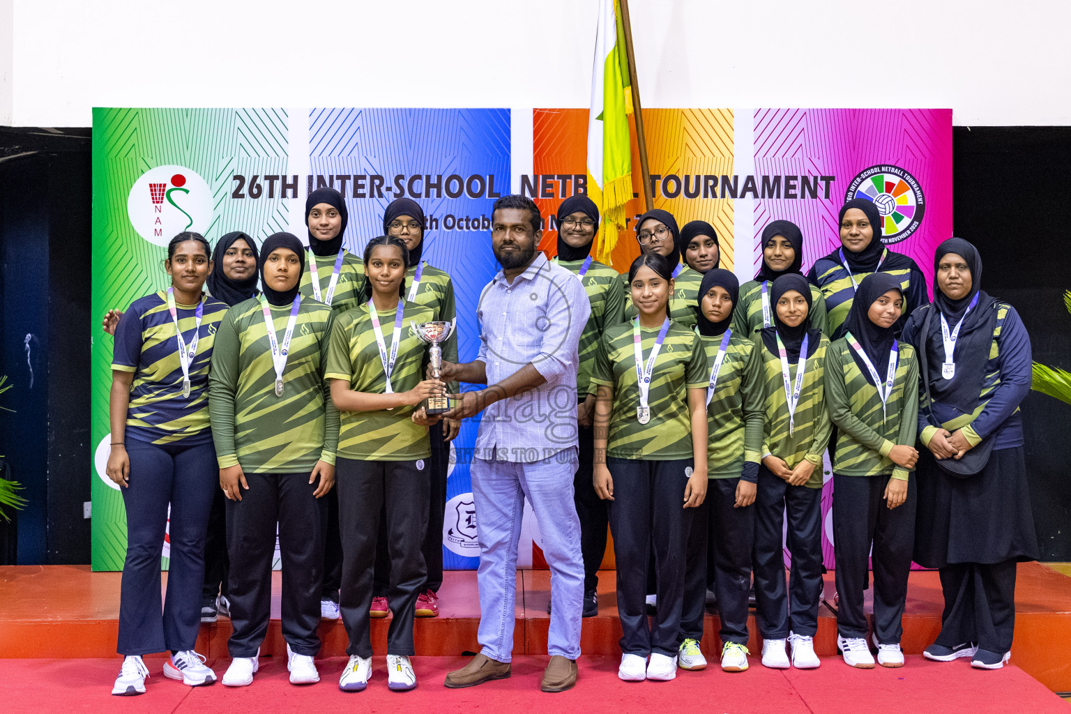 Finals of 26th Inter-School Netball Tournament 2025 was held in Social Center Indoor Hall on Saturday, 8th November 2025. Photos: Mohamed Mahfooz Moosa / images.mv