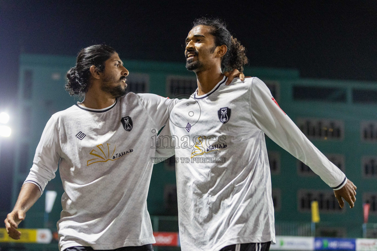 N Miladhoo vs N Kendhikulhudhoo in Day 15 of Golden Futsal Challenge 2024 was held on Monday, 29th January 2024, in Hulhumale', Maldives Photos: Nausham Waheed / images.mv