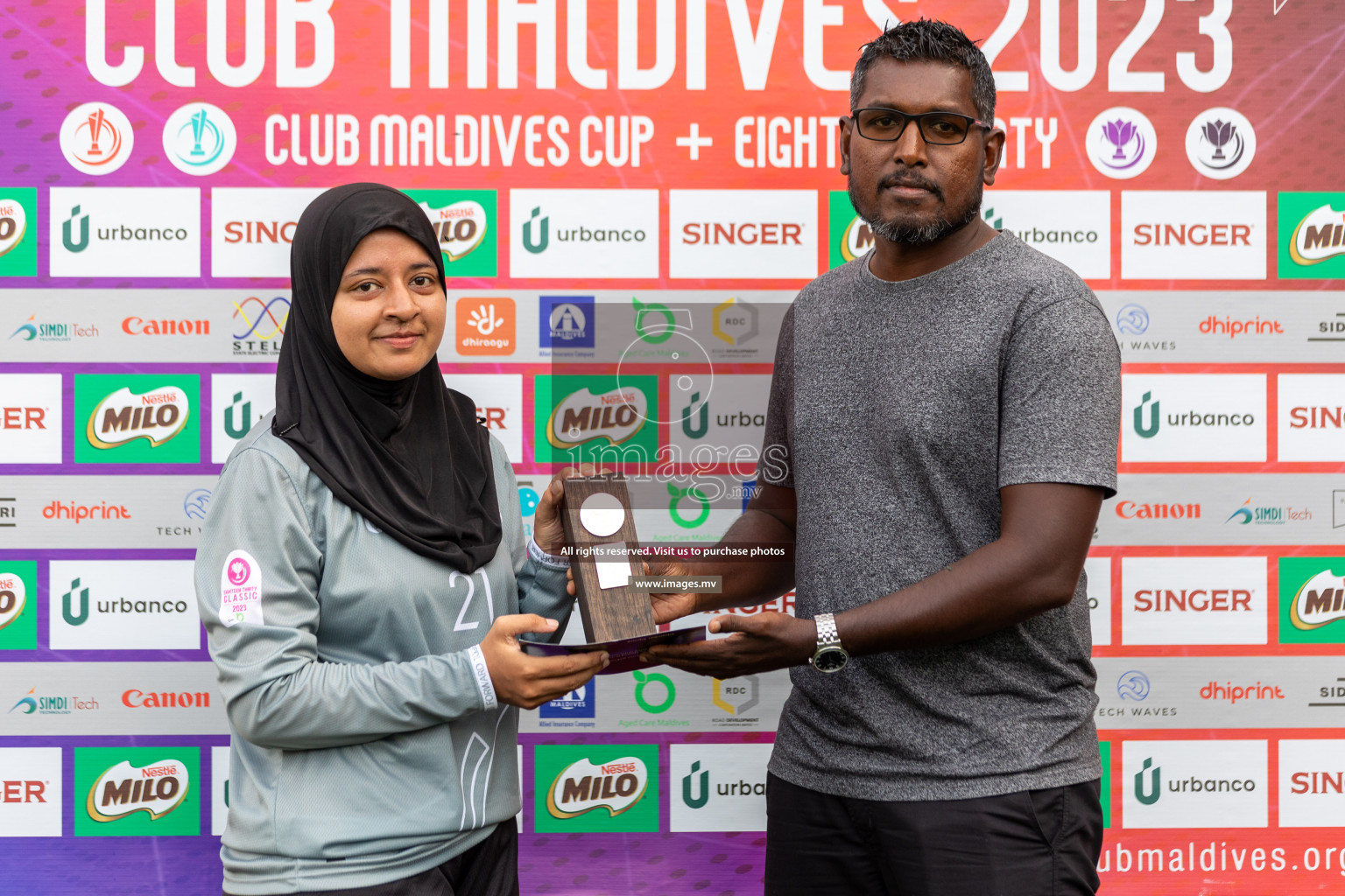 Hulhumale Hospital vs MIRA SC in 18/30 Futsal Fiesta Classic 2023 held in Hulhumale, Maldives, on Friday, 21st July 2023 Photos: Mohamed Mahfooz Moosa / images.mv