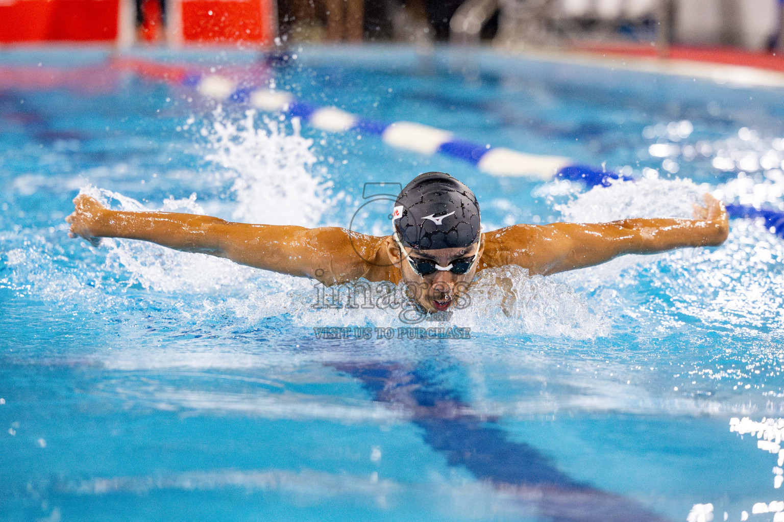 Day 4 of National Swimming Championship 2024 held in Hulhumale', Maldives on Monday, 16th December 2024. Photos: Hassan Simah / images.mv